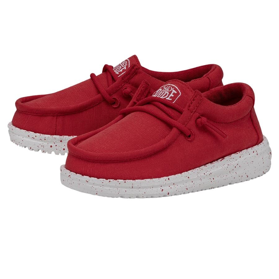 Wally Toddler Slub Canvas - Red