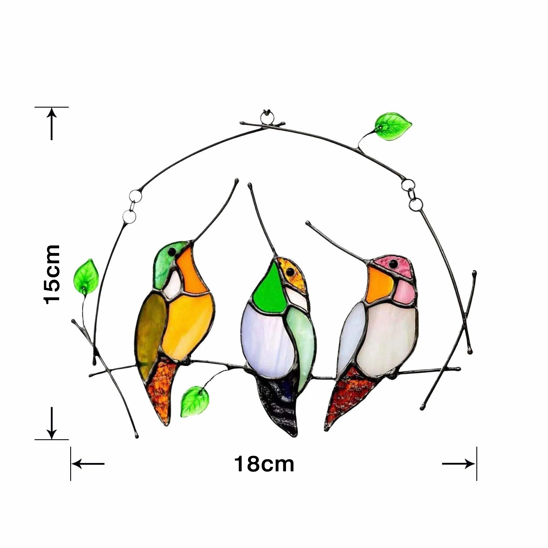 🔥 BIG SALE - 49% OFF🔥The Best Gift-Birds Stained  Window  Panel Hangings🎁