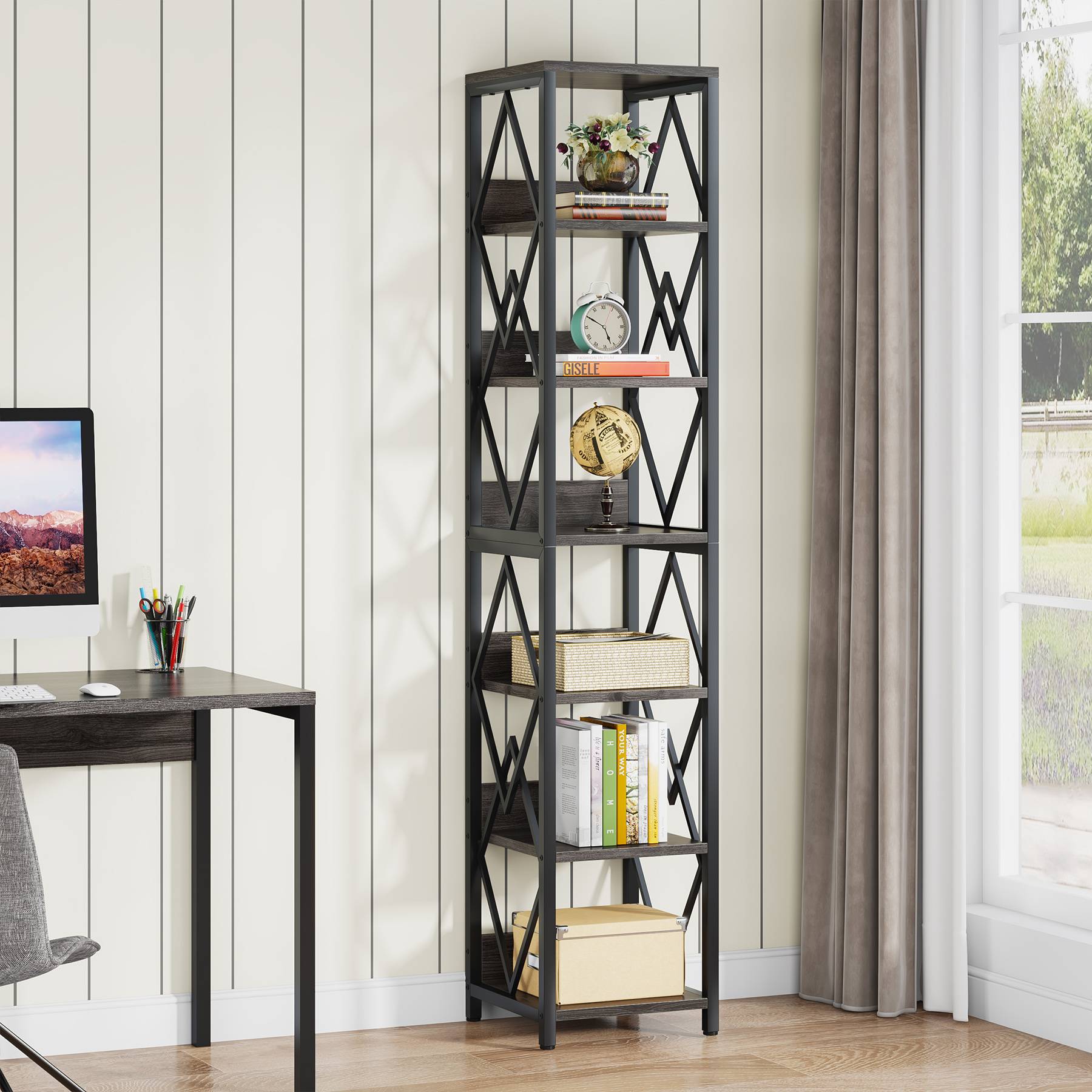 6-Tier Bookshelf, 75