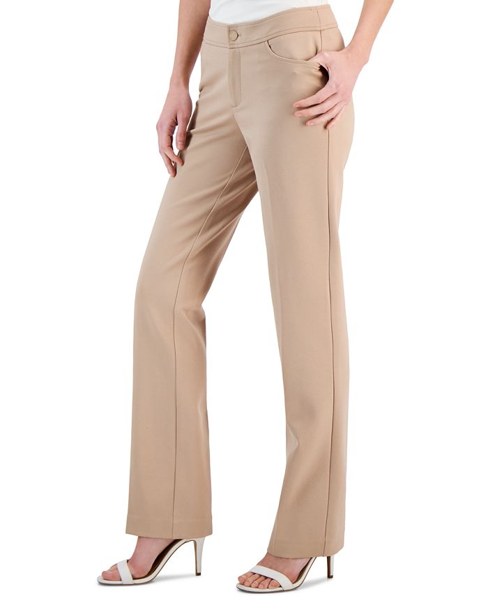 Women's Collection Compression Fly-Front Bootcut Pants