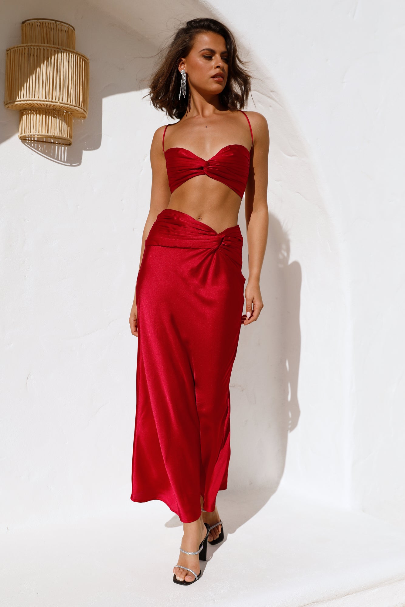 Keep Living Large Maxi Skirt Red