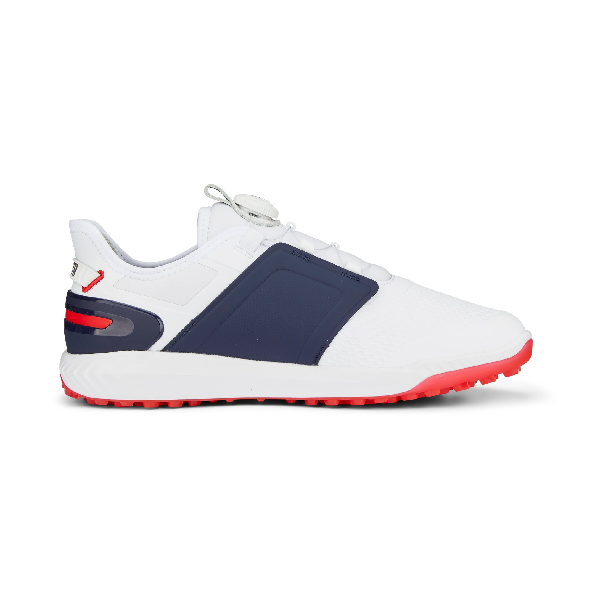 IGNITE ELEVATE DISC Spikeless Golf Shoes | Puma White / Puma Silver / Puma Navy