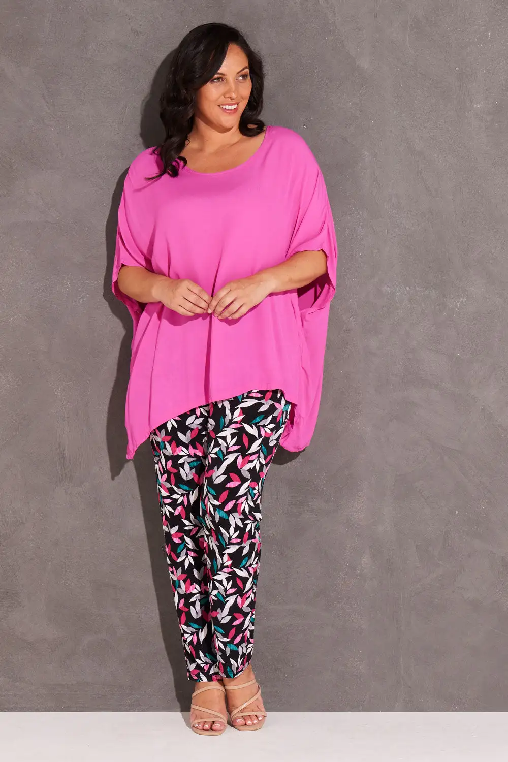 Harper Printed Pants - Multi Leaf