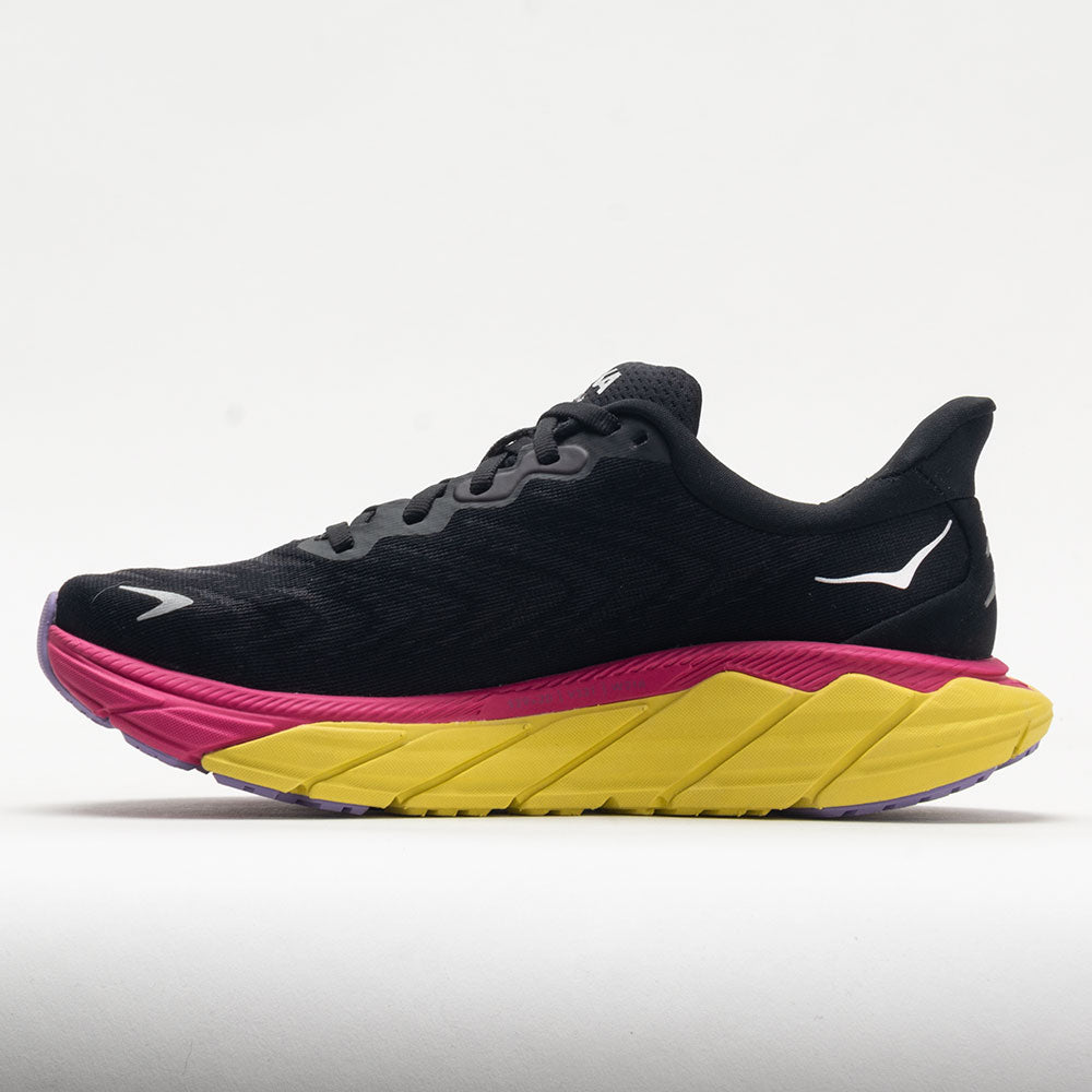 HOKA Arahi 6 Women's Black/Pink Yarrow