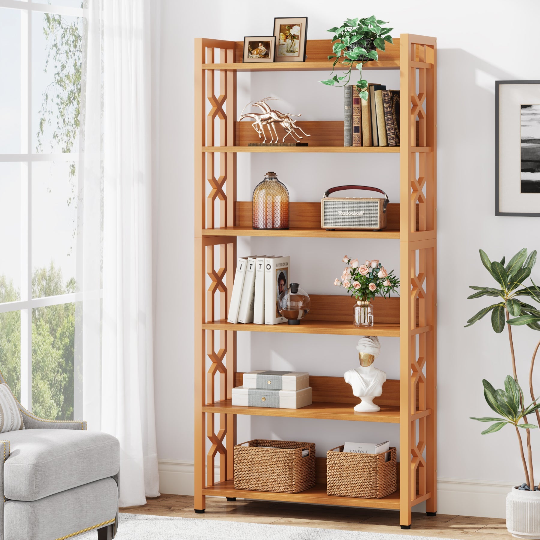 6-Tier Bookshelf, 68