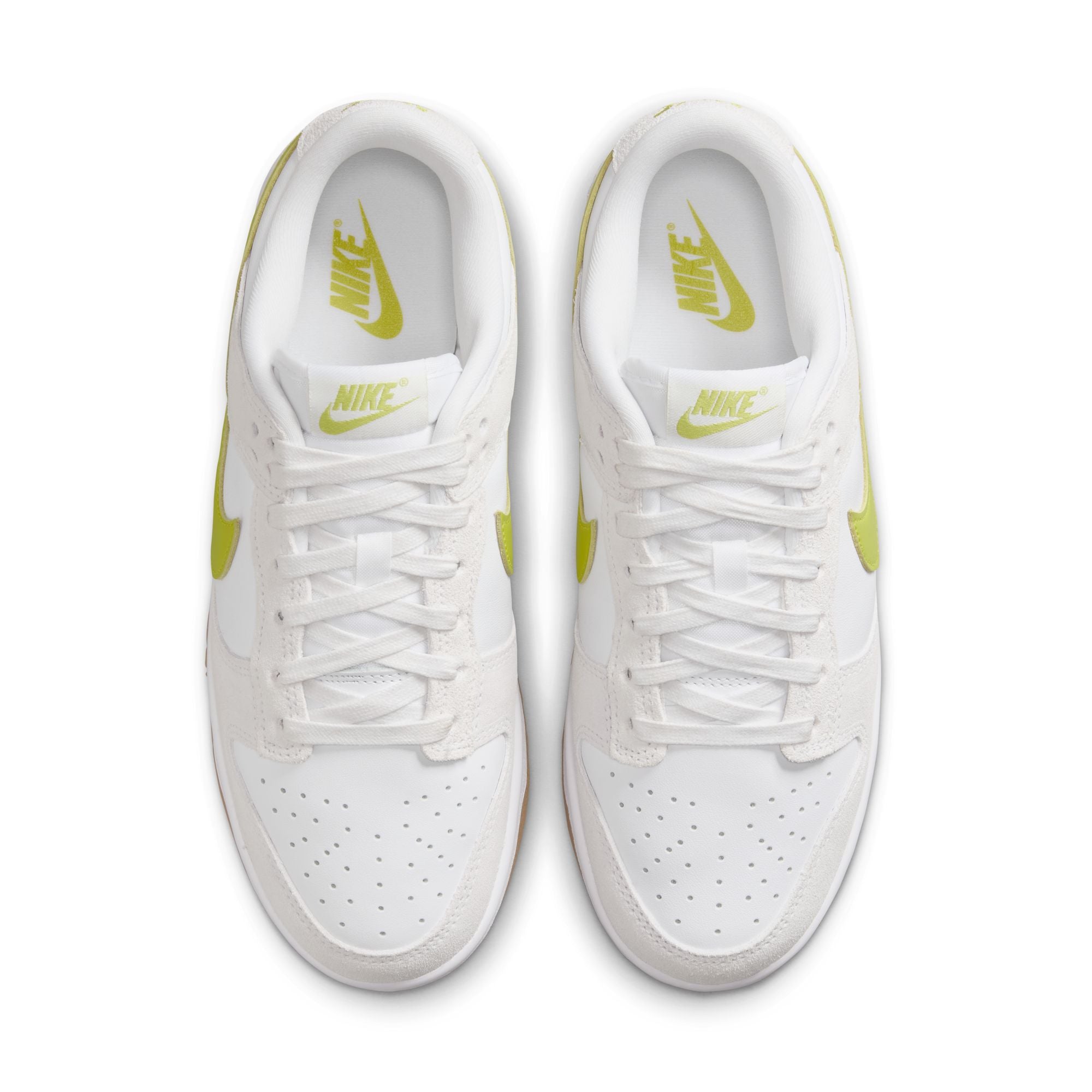 Women's Nike Dunk Low White Bright Gum Yellow HJ7335-133