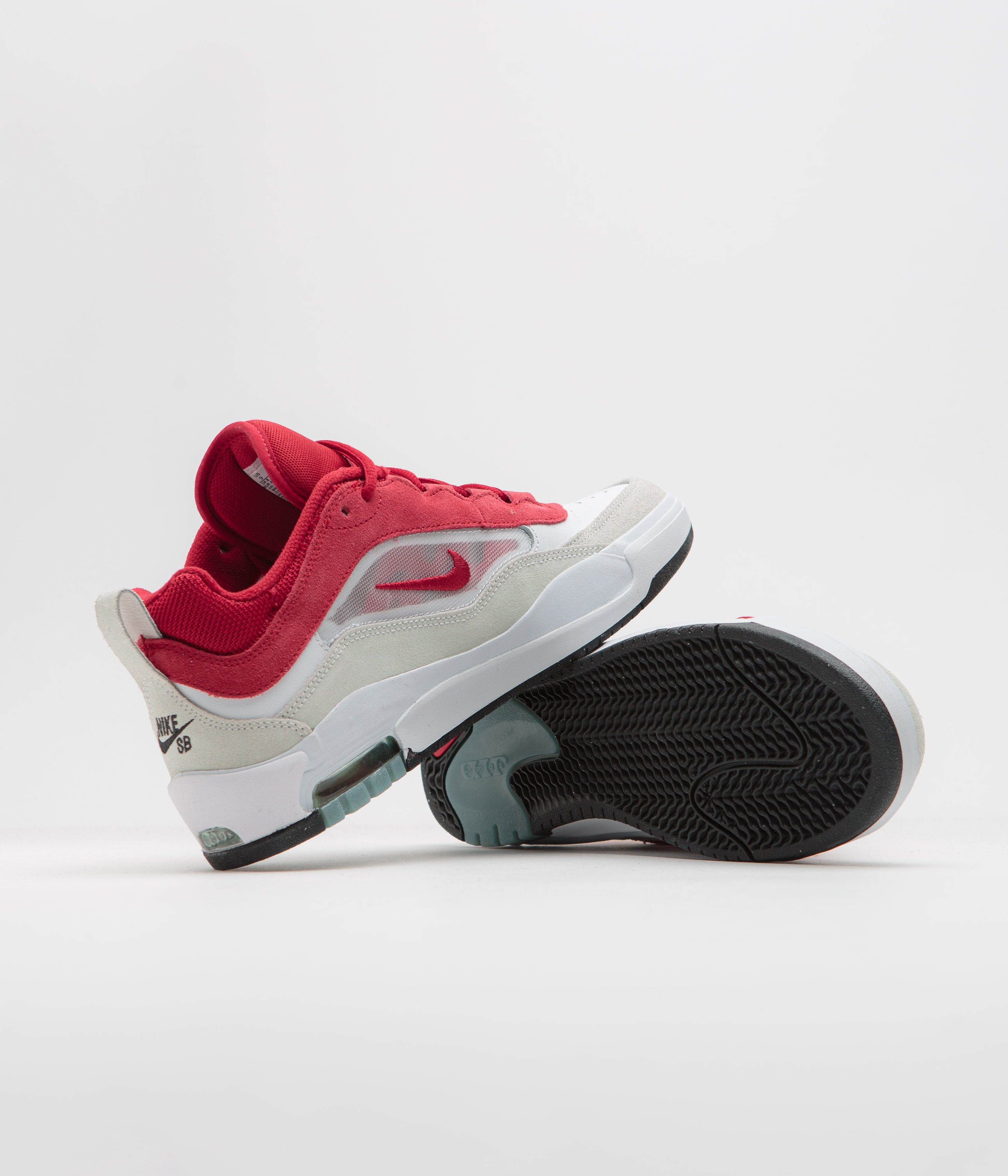 Nike SB Air Max Ishod Shoes - White / Varsity Red - Summit White