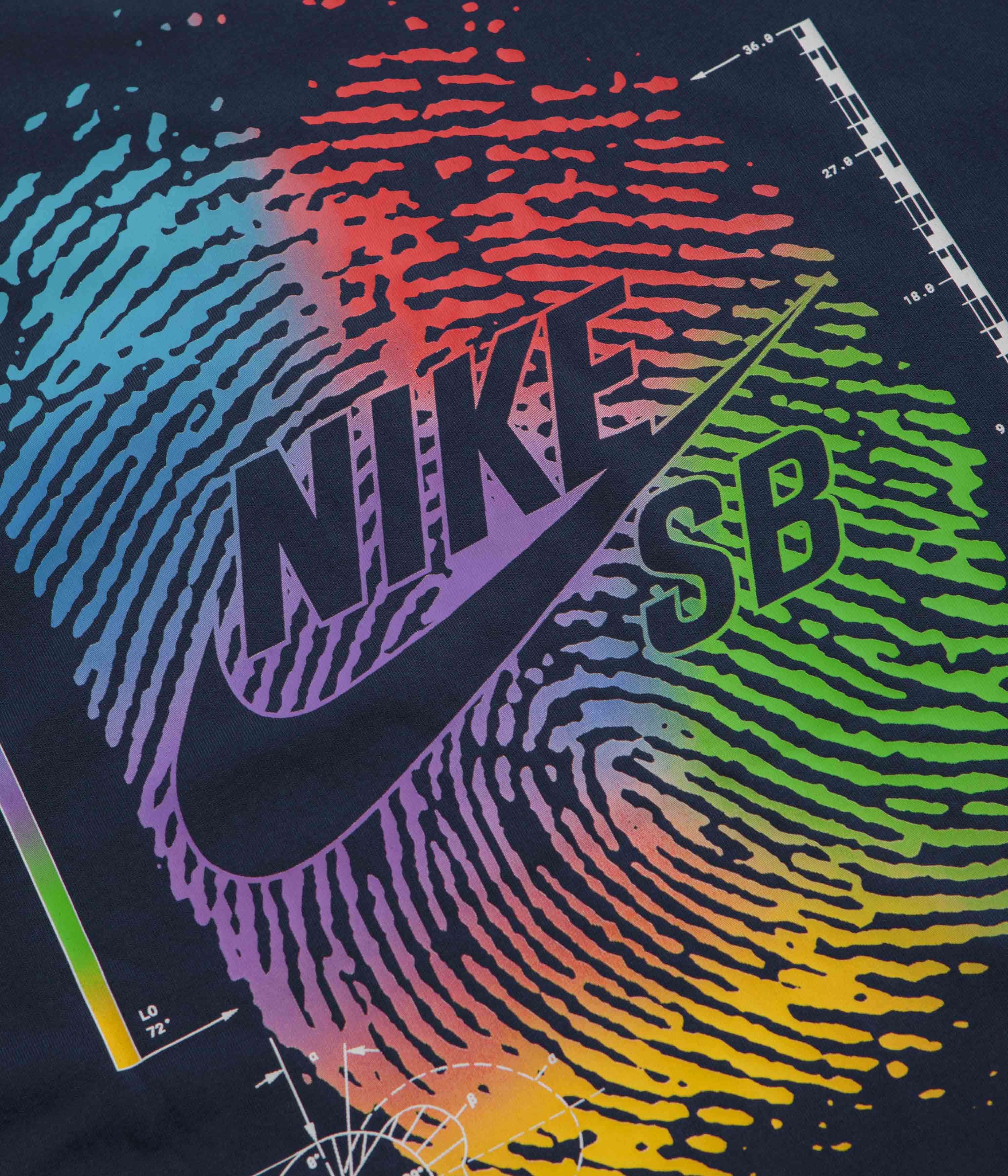 Nike SB Thumbprint T-Shirt - Midnight Navy