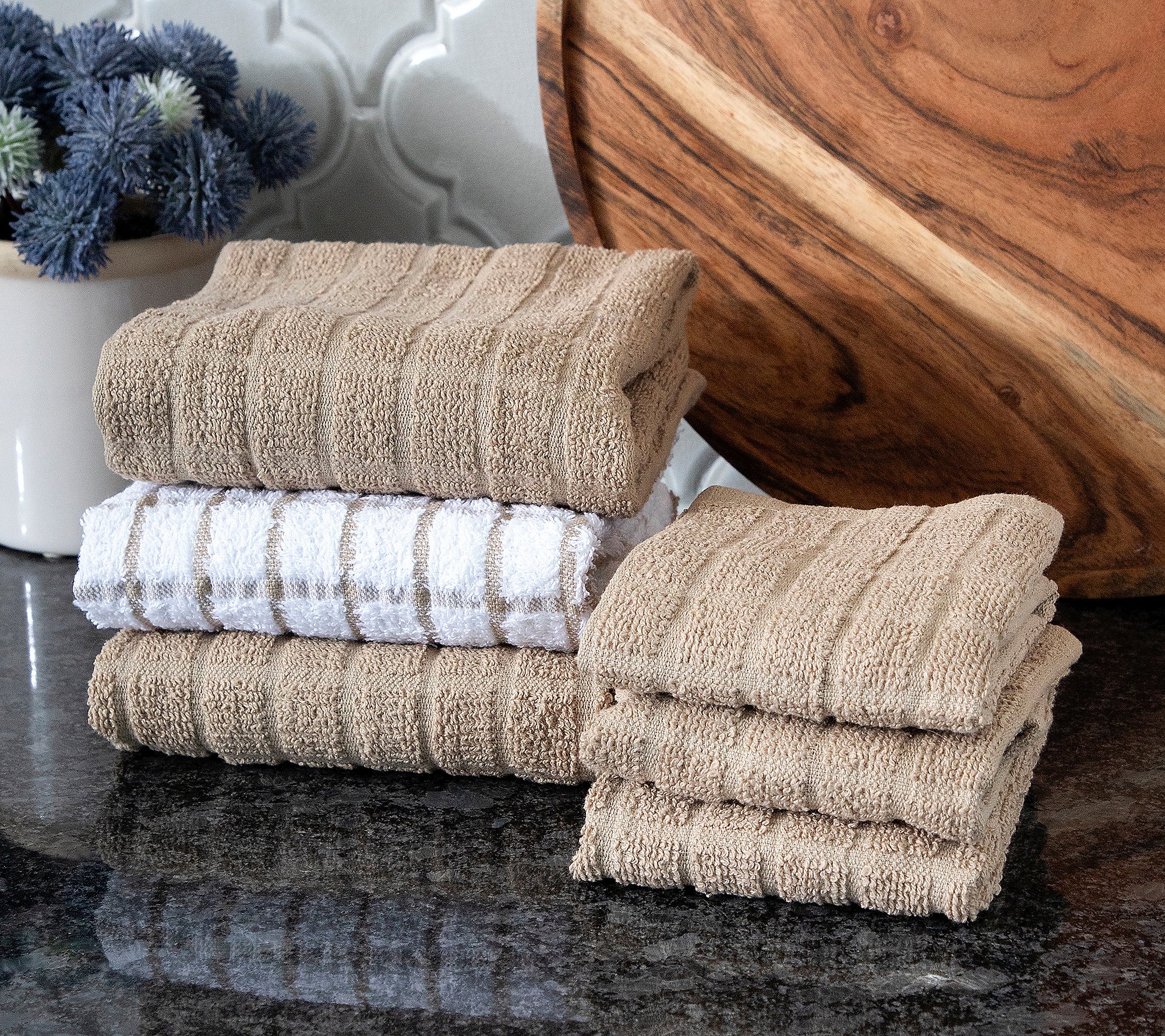 RITZ 6-Pack Terry Kitchen Towel and Dish Cloth Set