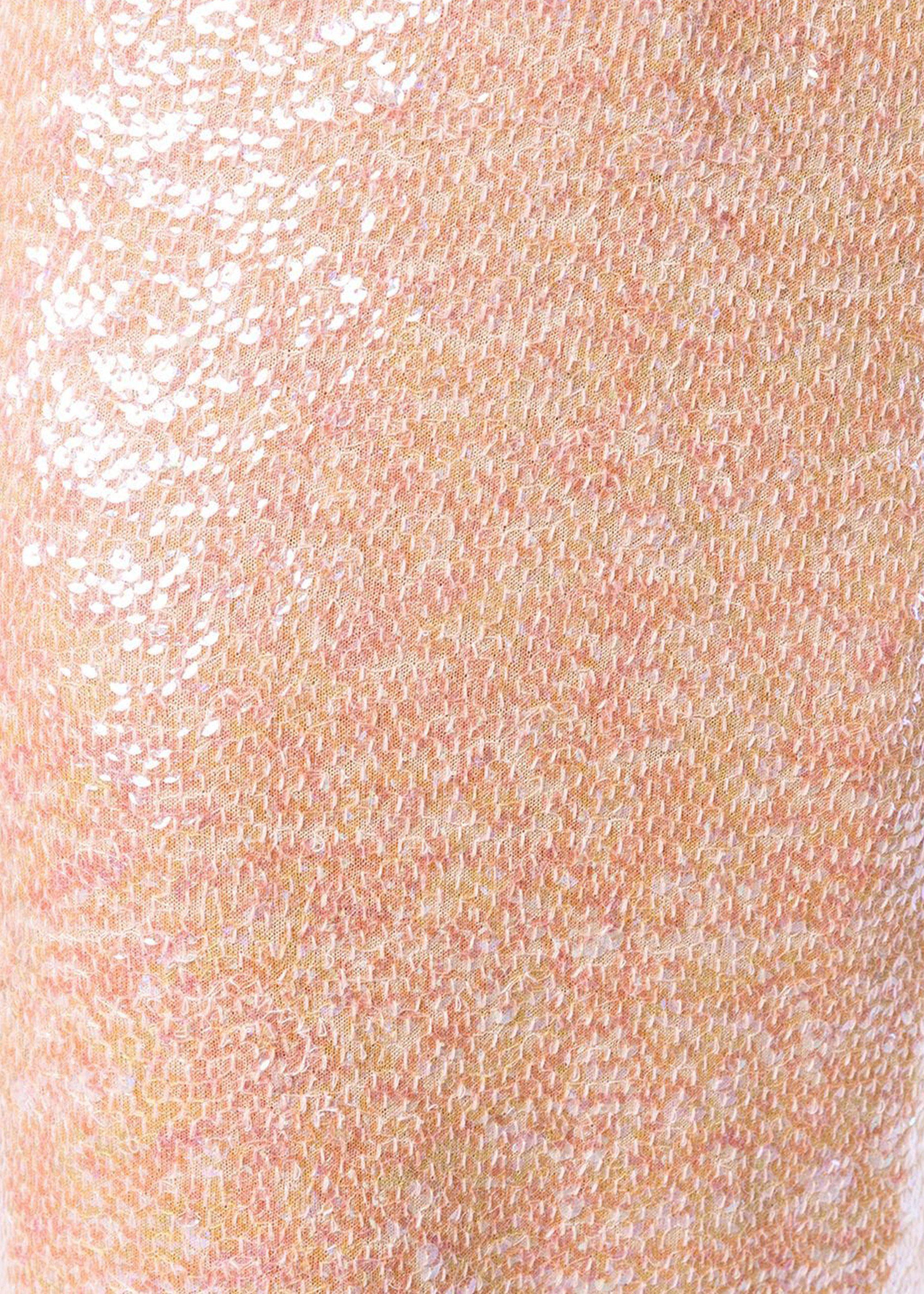 Gonna midi lana rosa paillettes