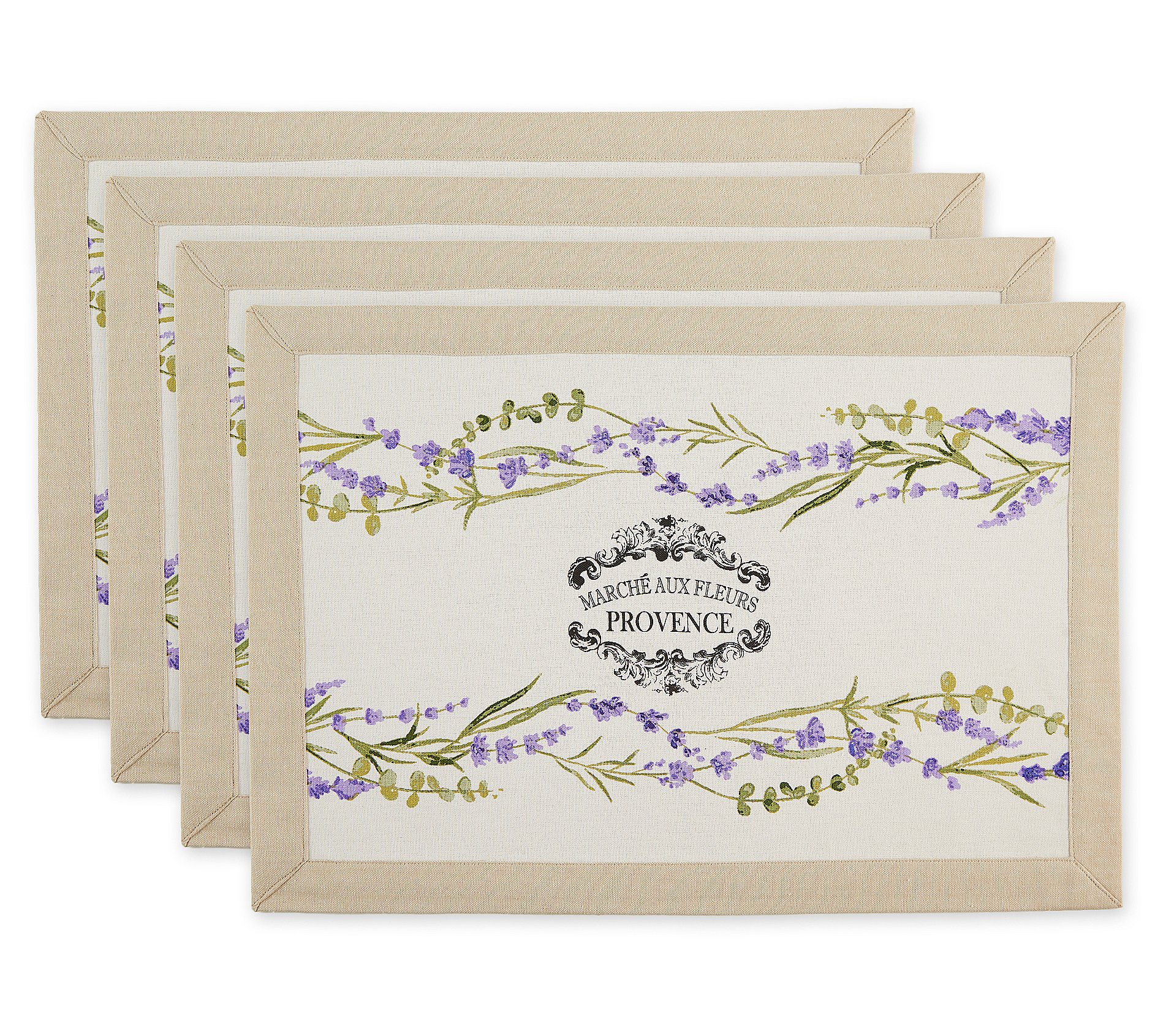 Design Imports Lavender Garland Printed Placemat Set of 4