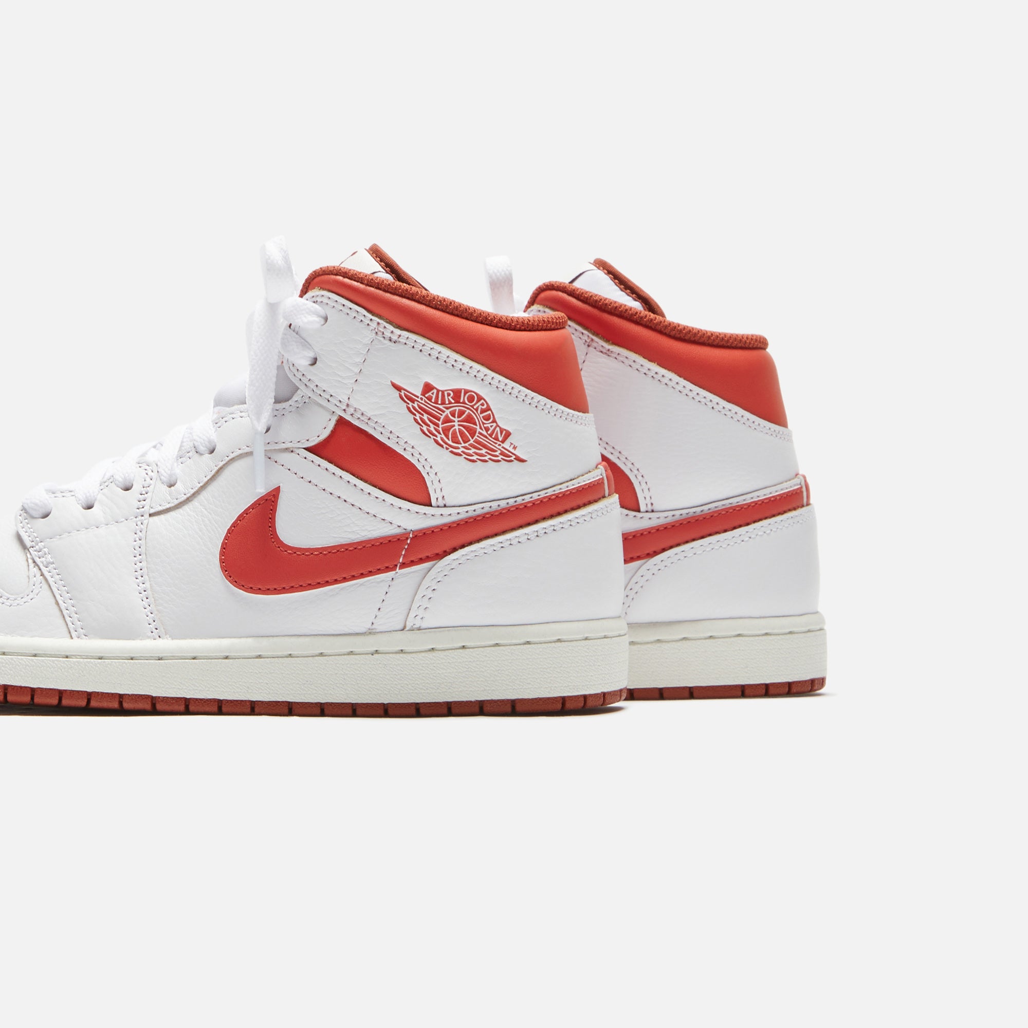 Nike Air Jordan 1 Mid SE - White / Lobster / Dune Red / Sail