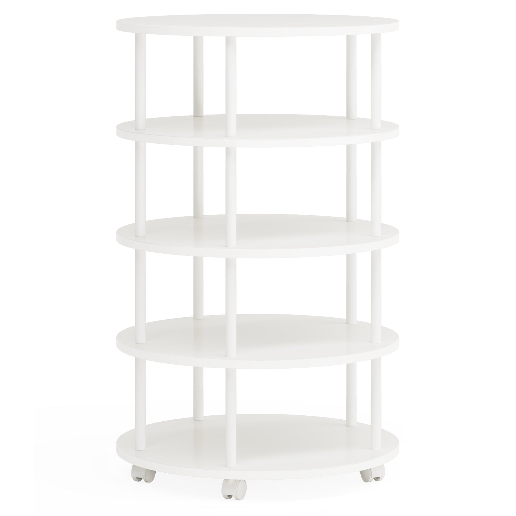 5-Tier Revolving Shoe Rack, 360° Rotating Shoe Storage Organizer