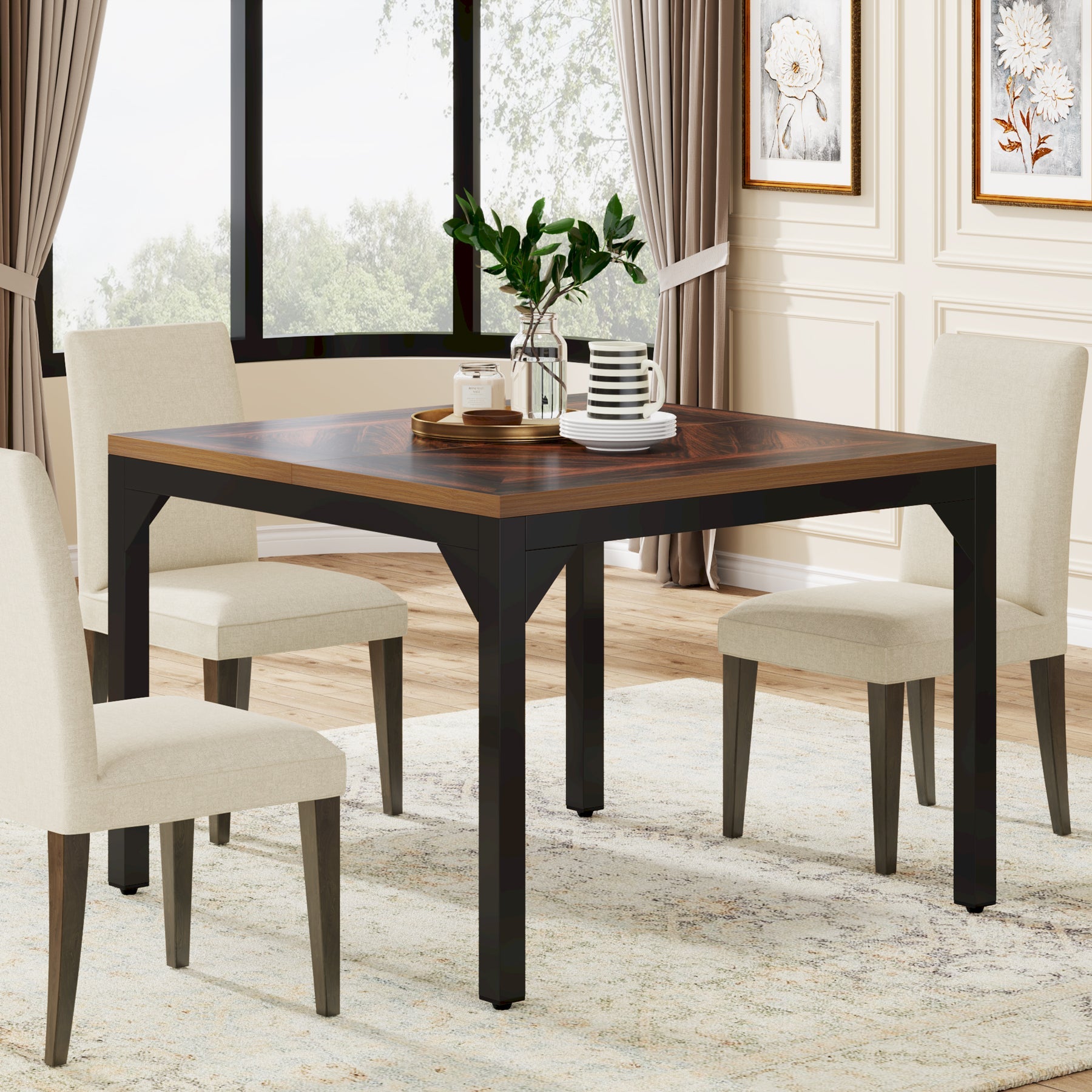 Square Dining Table, 39.4