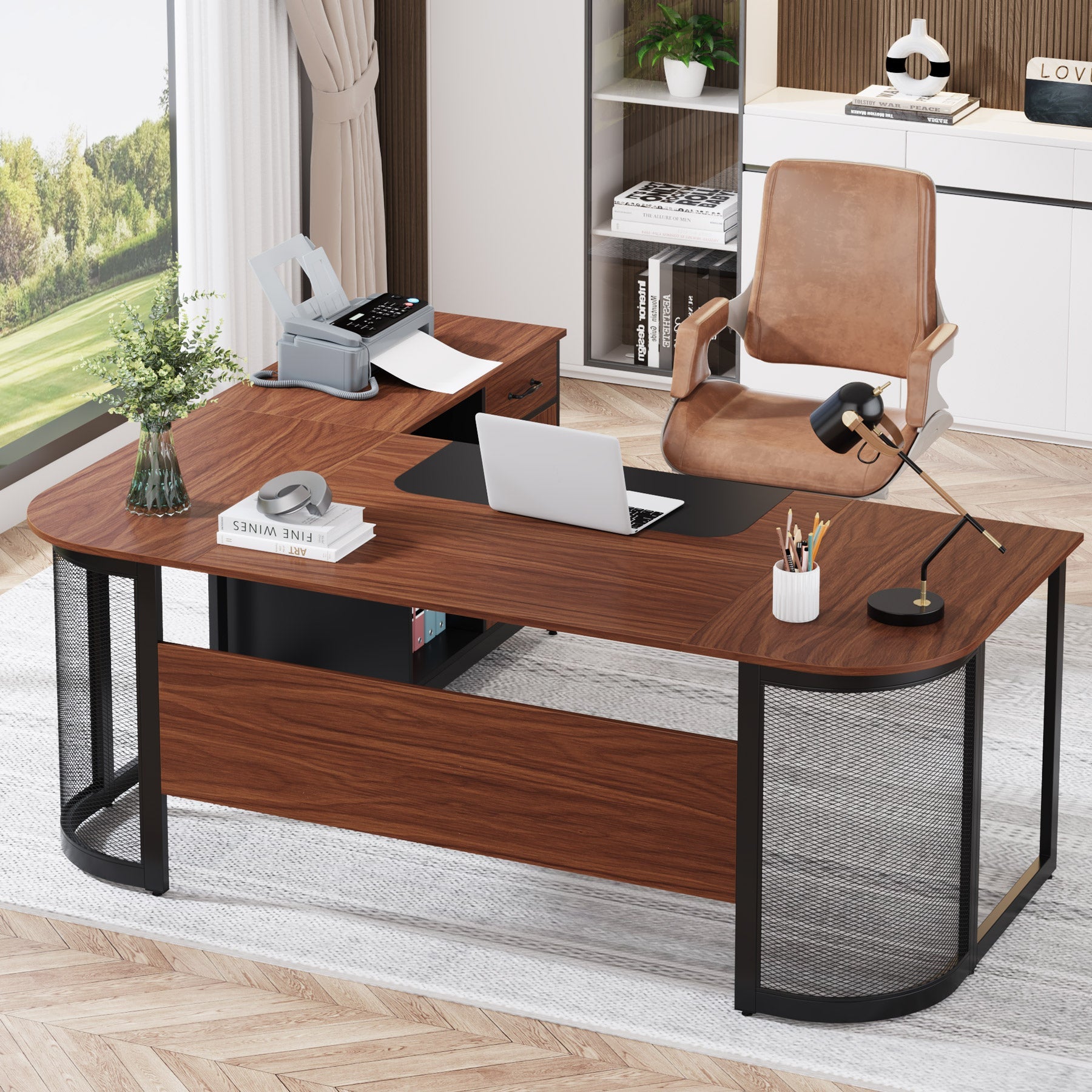 Large L-Shaped Desk, 63