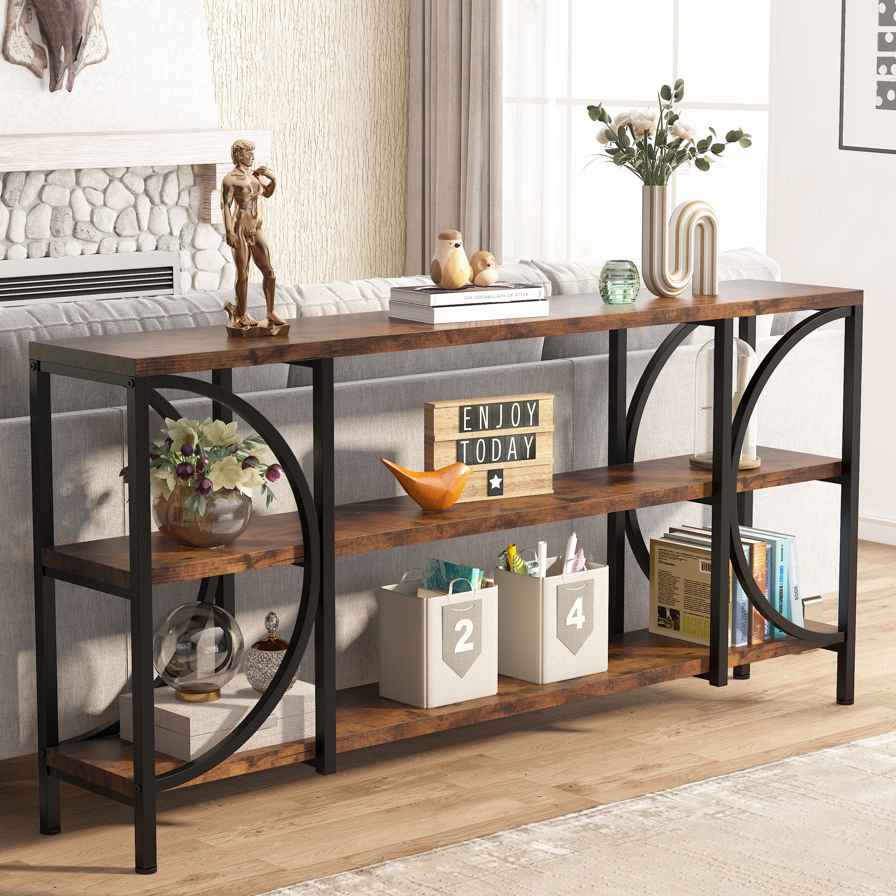 3-Tier Console Table, 70.9