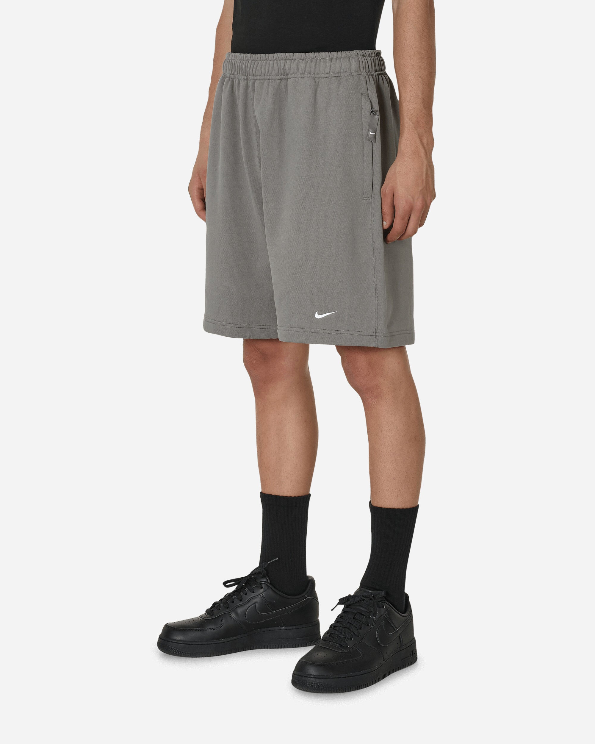 Solo Swoosh French Terry Shorts Flat Pewter