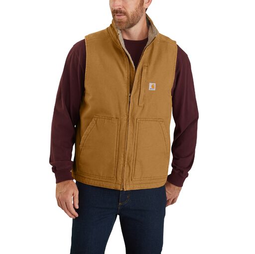 Carhartt Men's Washed Duck Mock Neck Vest