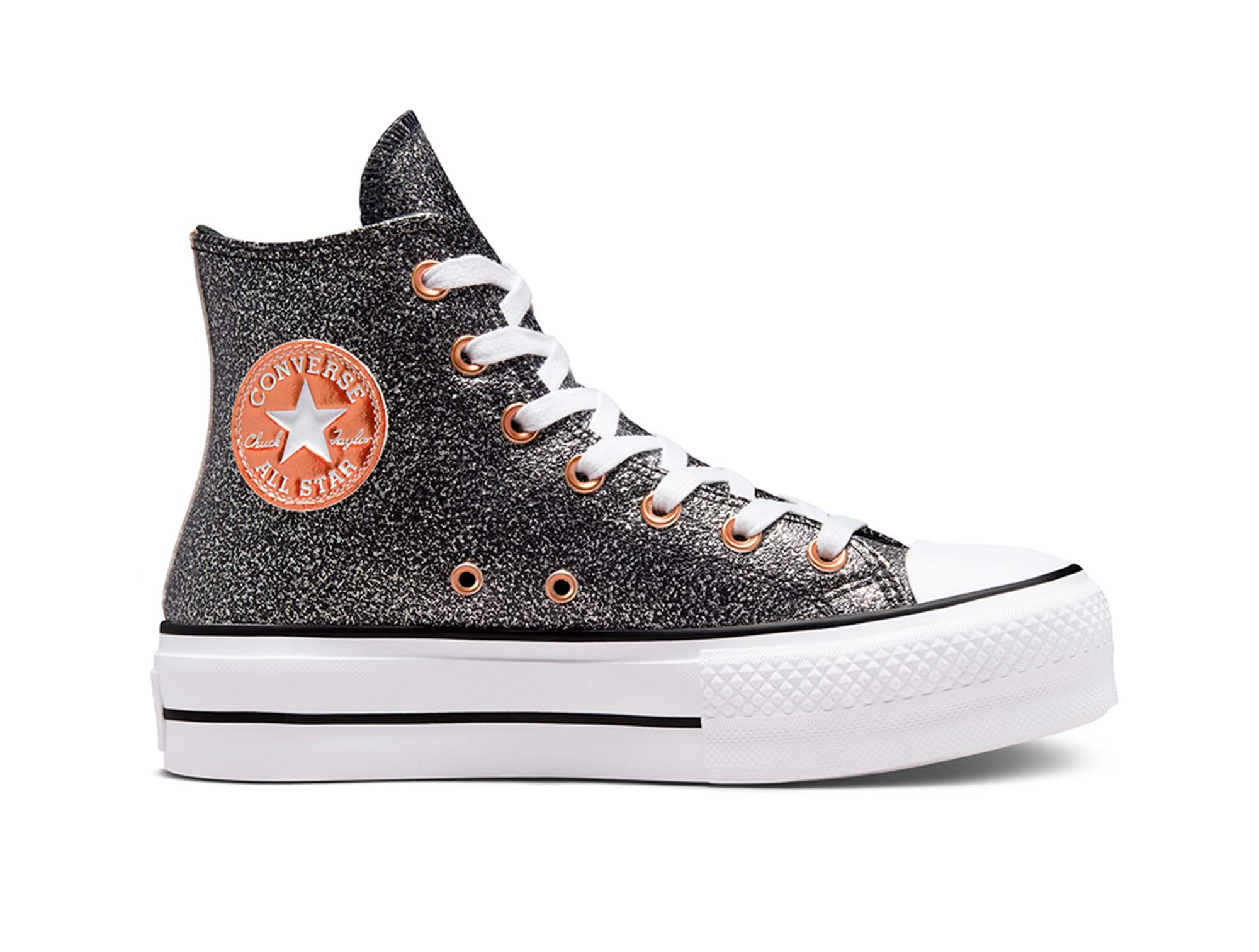 Converse Chuck Taylor Plataforma Hi Forest Glam Womens Negro