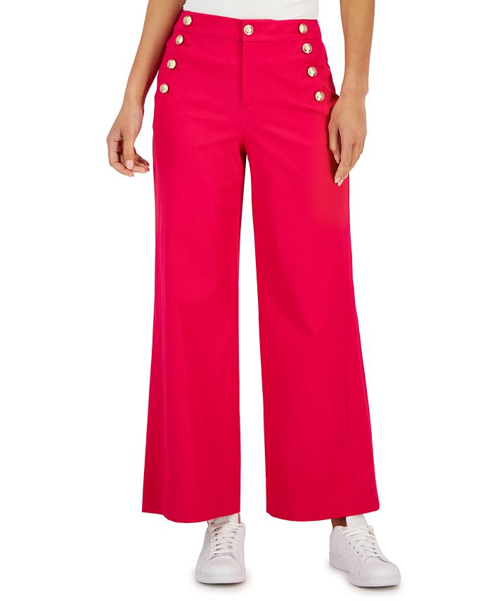 Women's Wide-Leg Sailor Pants， Created for Macy's