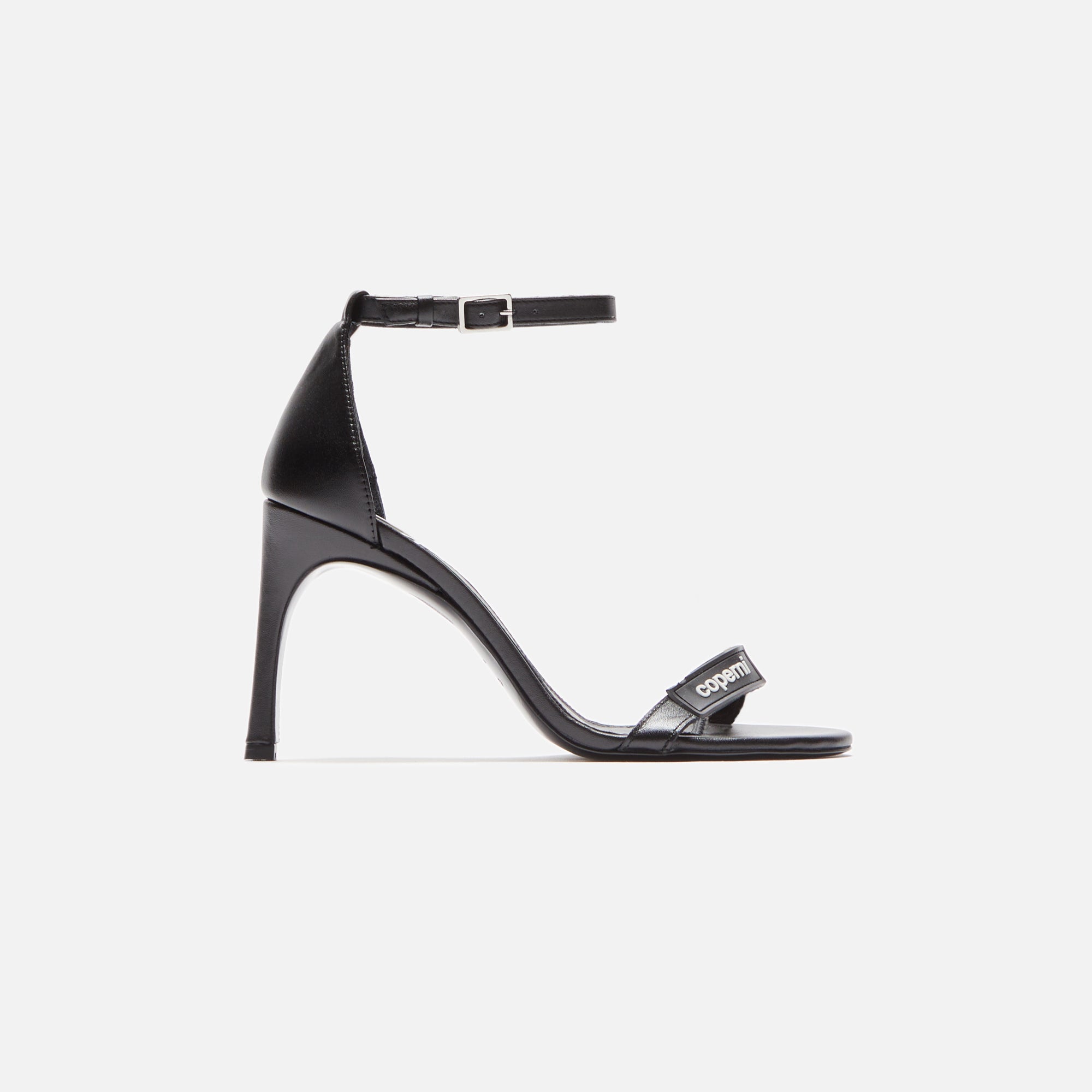 Coperni Skinny Strap Logo Sandals - Black