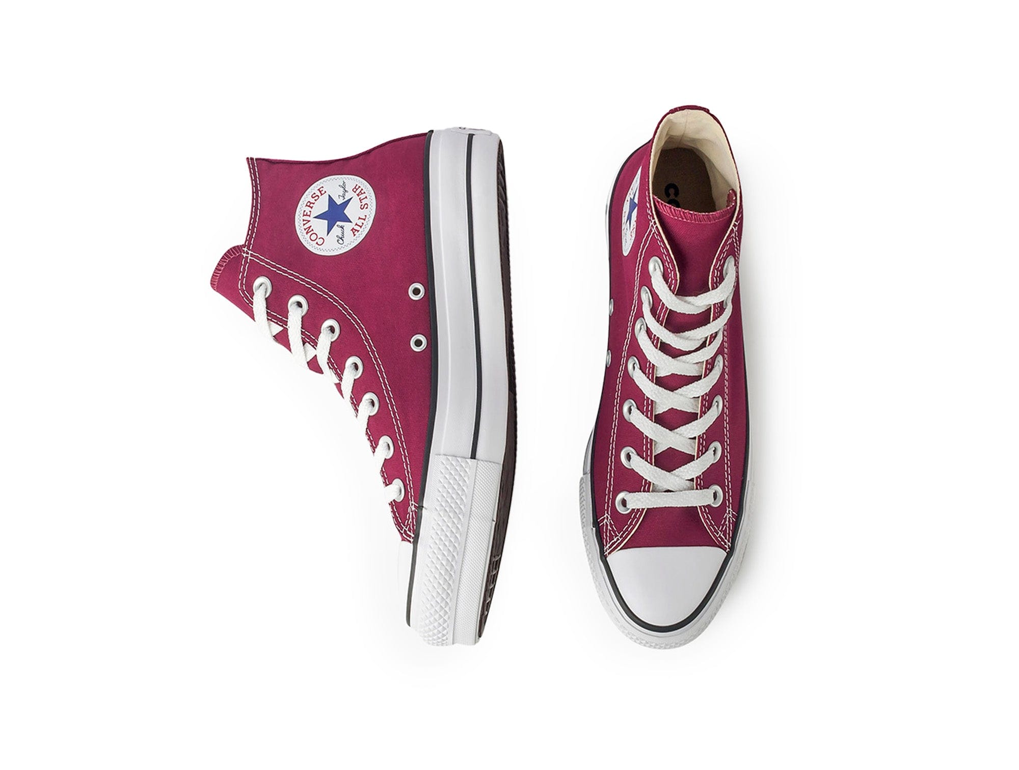 Converse Chuck Taylor Plataforma Womens Burdeo