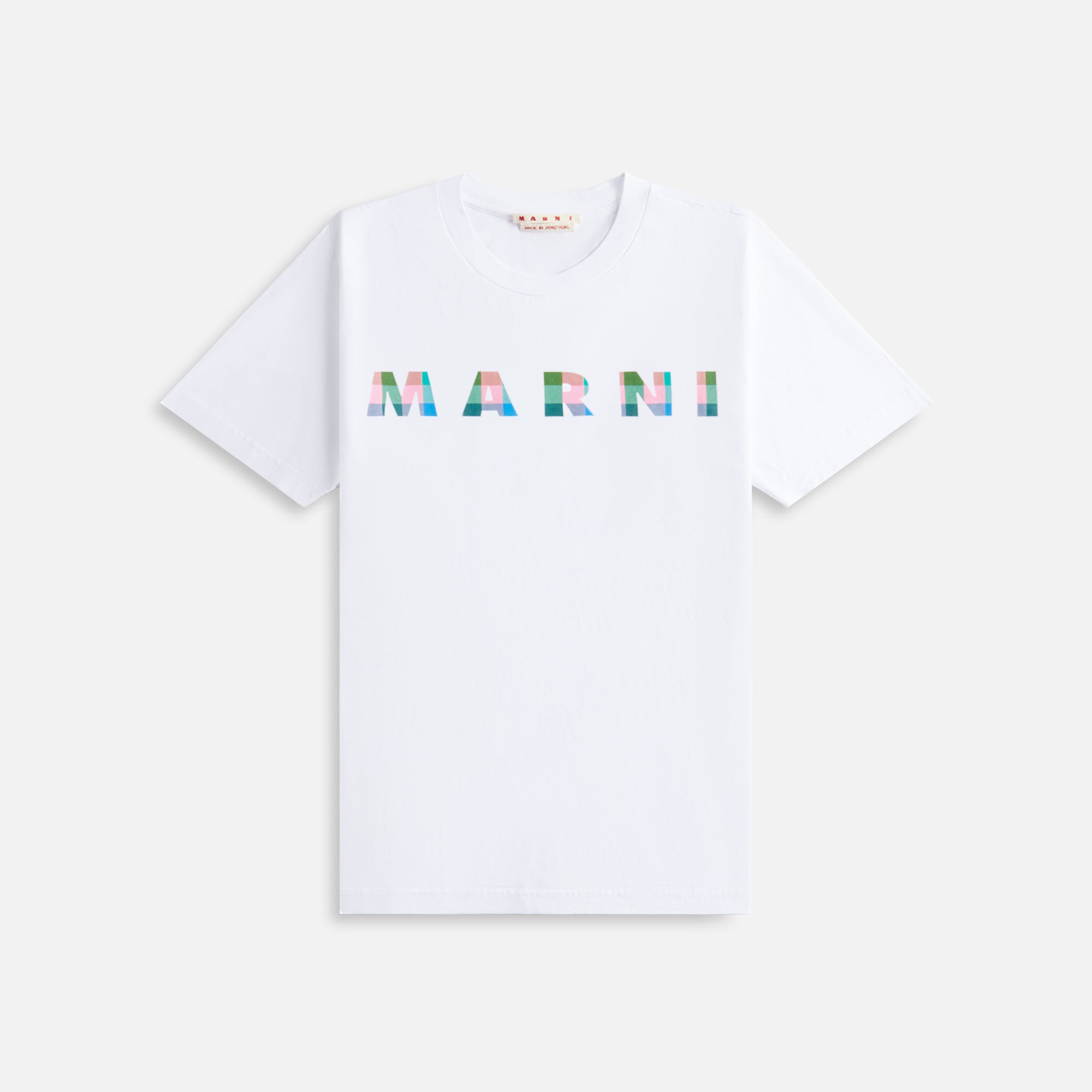 Marni Gingham Jersey Tee - Lily White