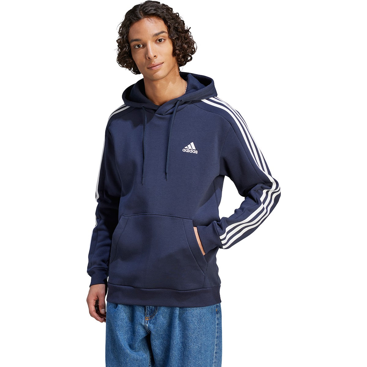 adidas Men's Essentials Fleece 3-Stripes Hoodie