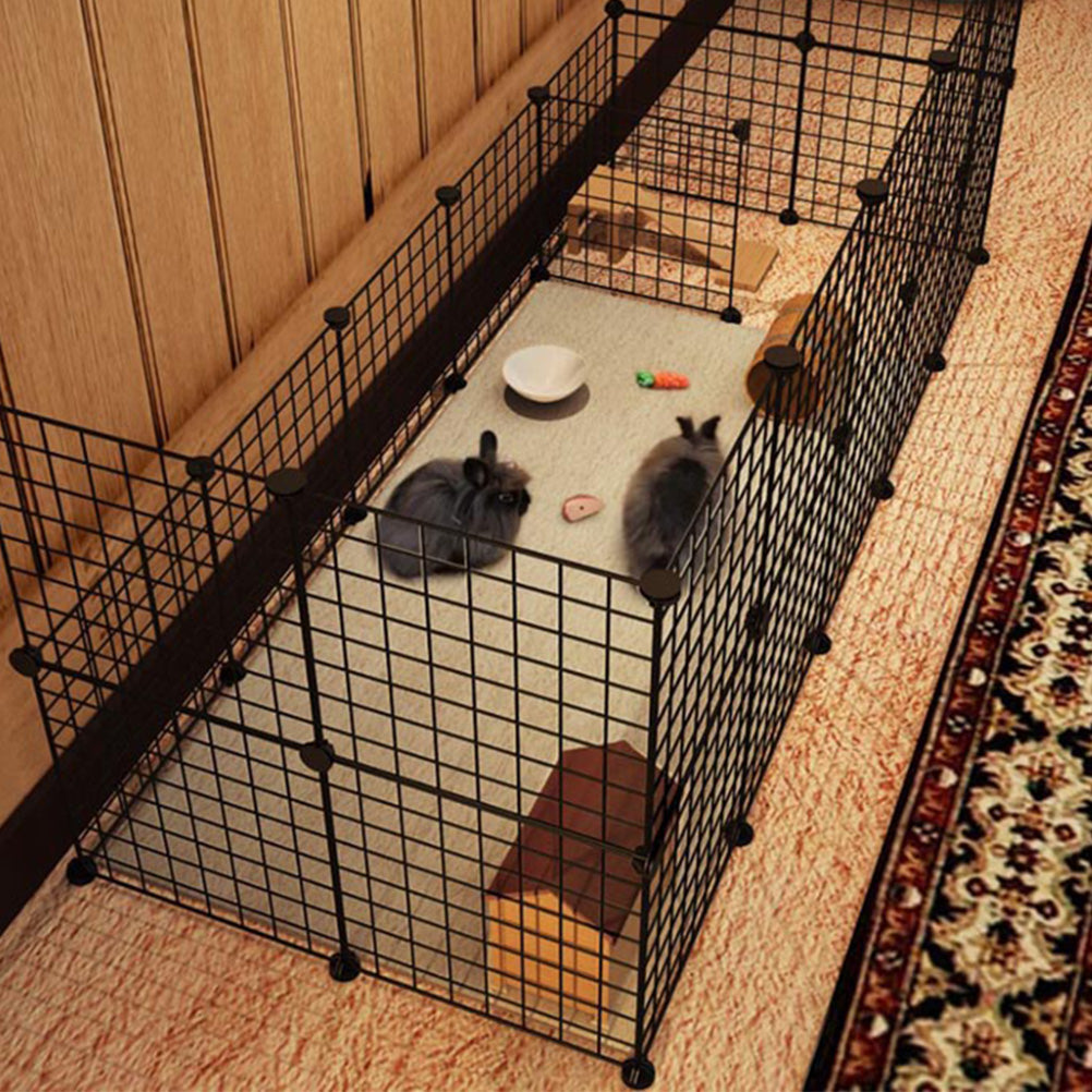 OUNONA Playpenpuppy Cage Dogs Fence Pet Bunny Small Playpen Kitten Fence Portable Iron Animal Dog Rabbit Indoor Pets Indoor