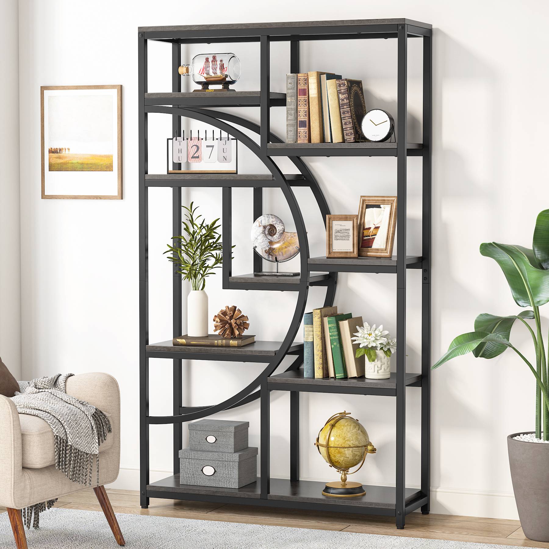 Freestanding Bookshelf, 68.9