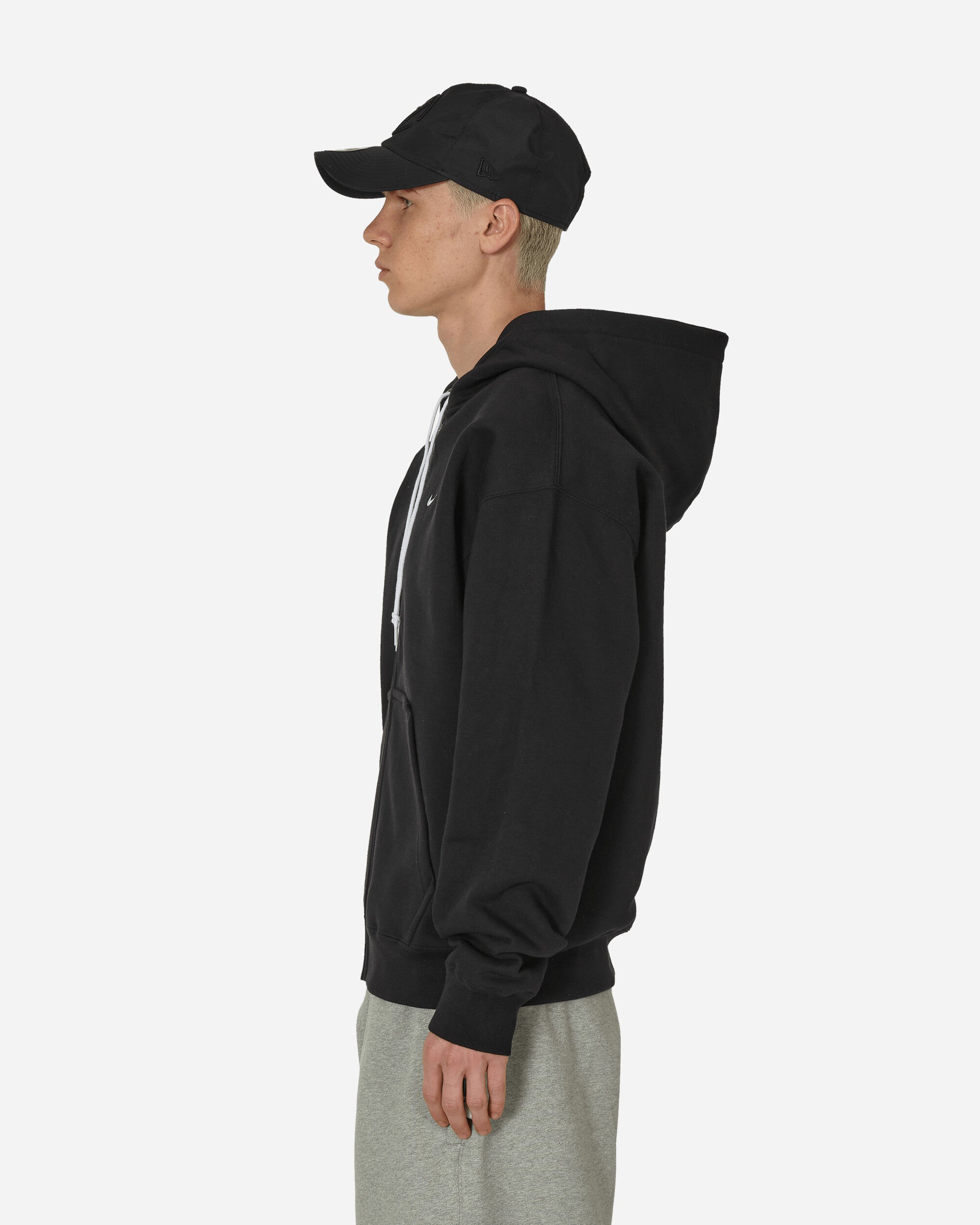 Solo Swoosh Full-Zip Hooded Sweatshirt Black