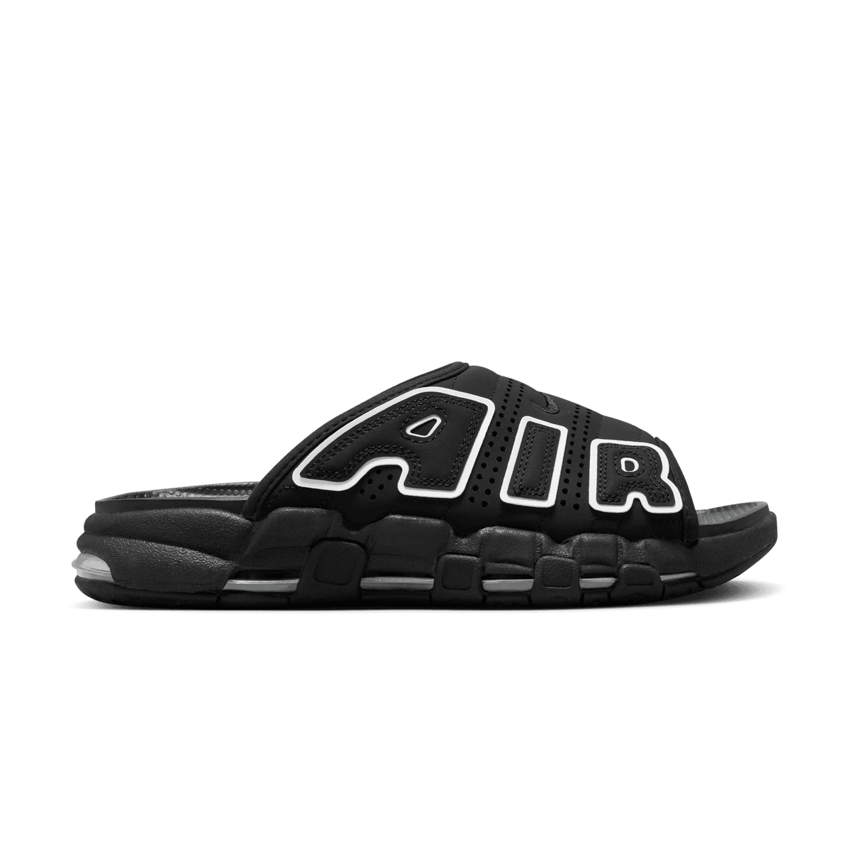 Wmns Air More Uptempo Slide 'Black White'