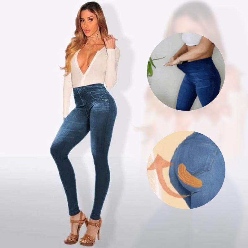 High-waisted Stretch Jeans