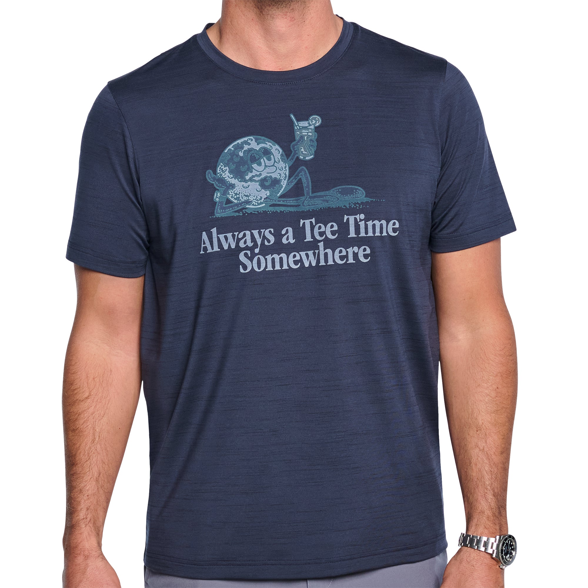 CLOUDSPUN Tee Time Somewhere Performance T-Shirt