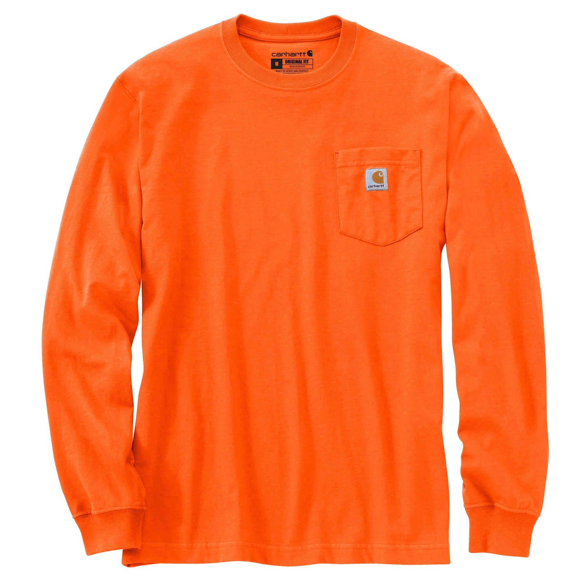 Carhartt Men's Long Sleeve Pocket T-Shirt_Brite Orange