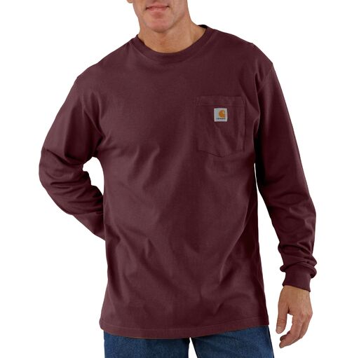 Carhartt Men's Long Sleeve Pocket T-Shirt_Port