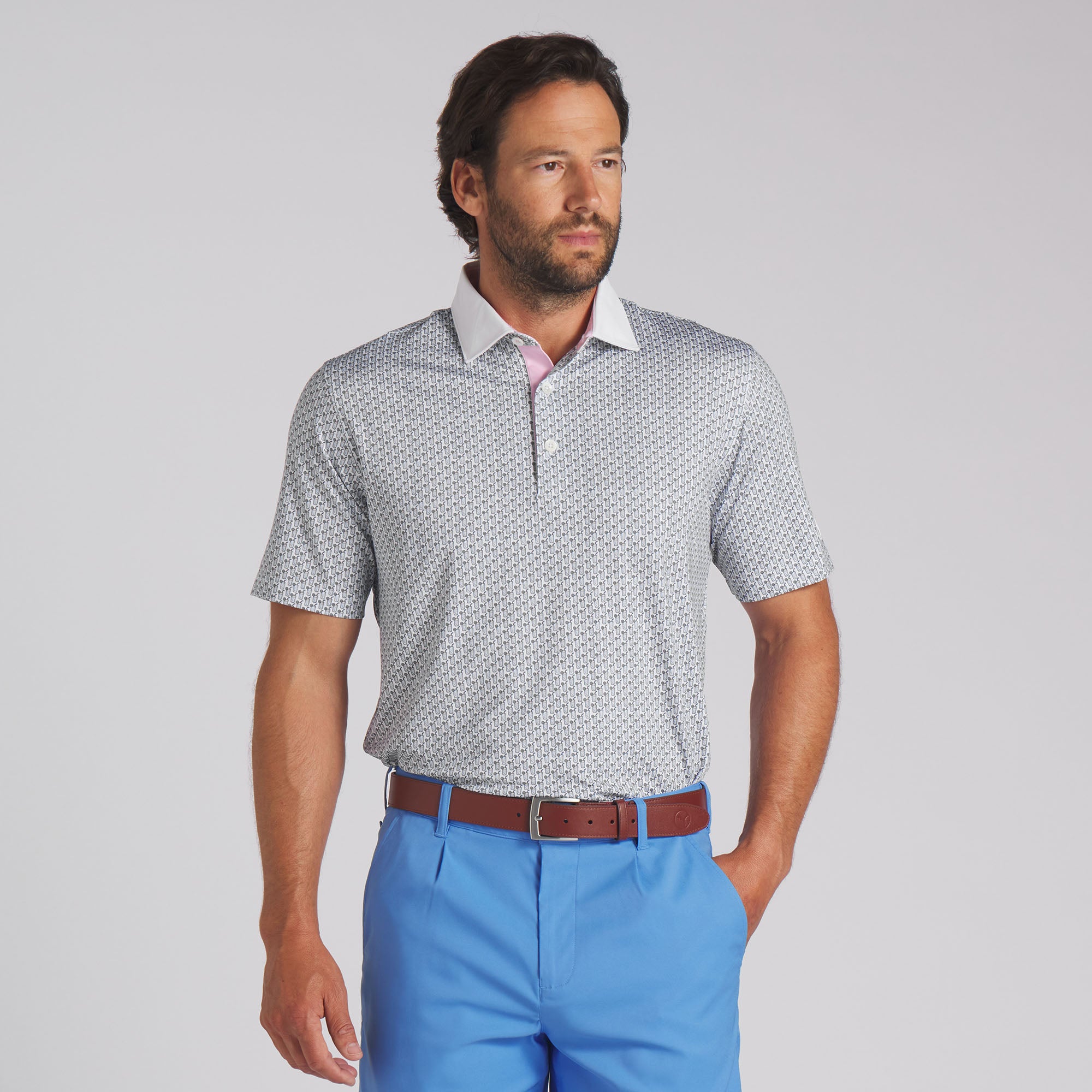 AP MATTR Iced Tea Golf Polo