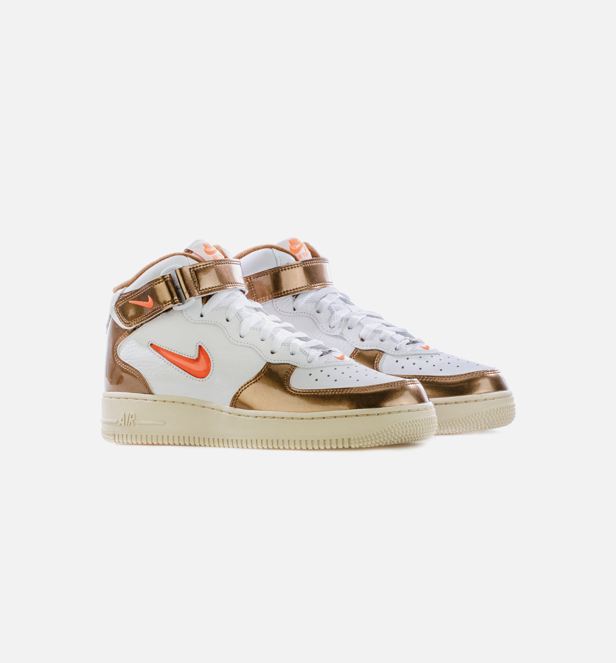 Air Force 1 Mid Ale Brown Mens Lifestyle Shoe - White/Total Orange/Ale Brown/Beach