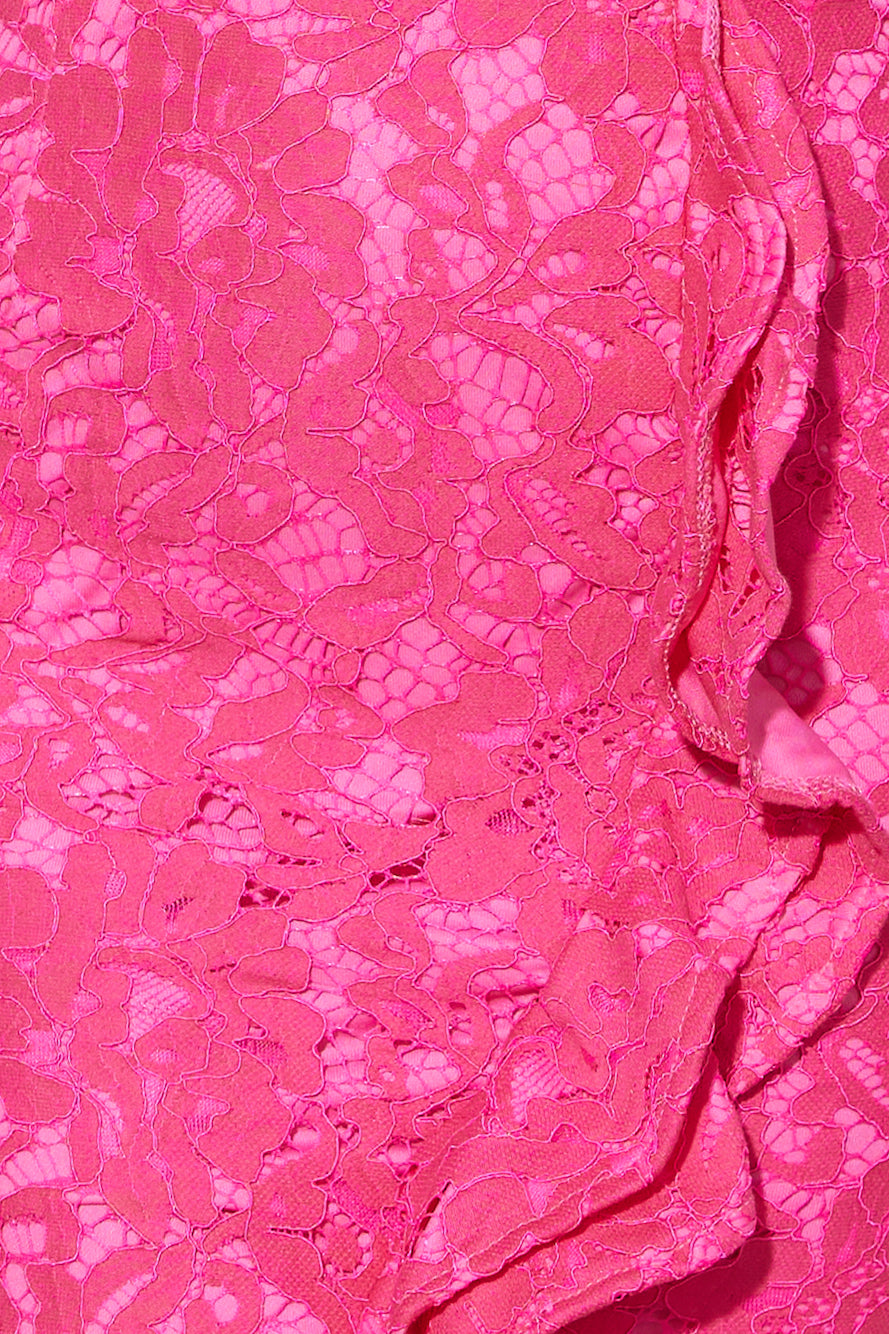 No Problems Midi Dress Hot Pink