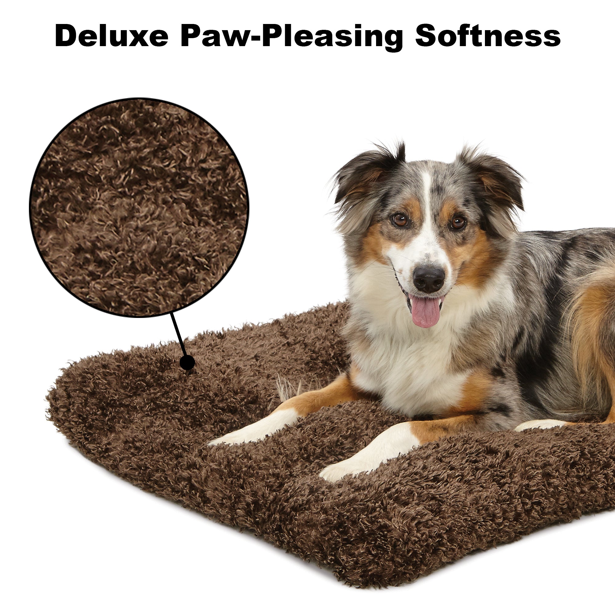 MidWest Quiet Time Dog Bed and Crate Mat， Deluxe Ombre Swirl， 30