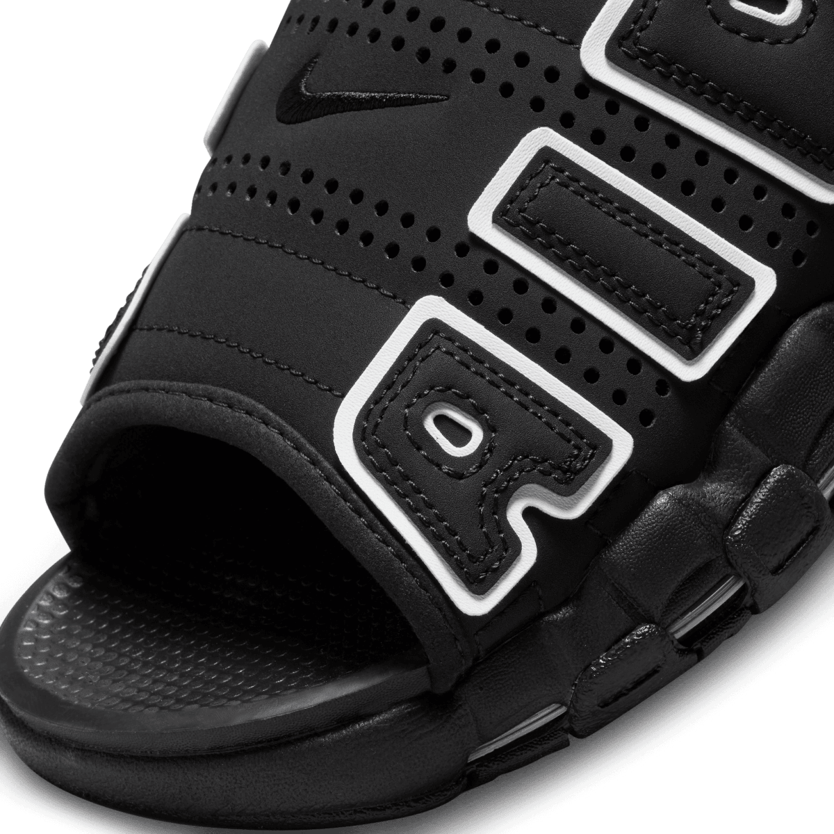 Wmns Air More Uptempo Slide 'Black White'