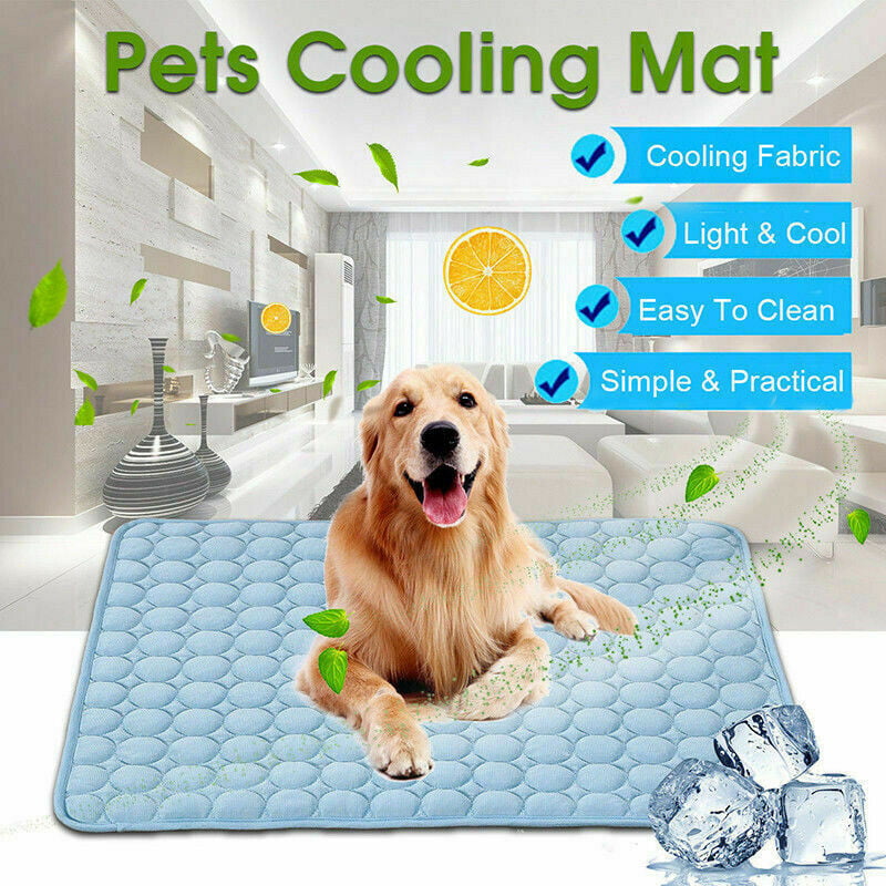 Pet Cooling Mat Cool Pad Comfortable Cushion Bed for Summer Dog Cat Puppy，4 Sizes