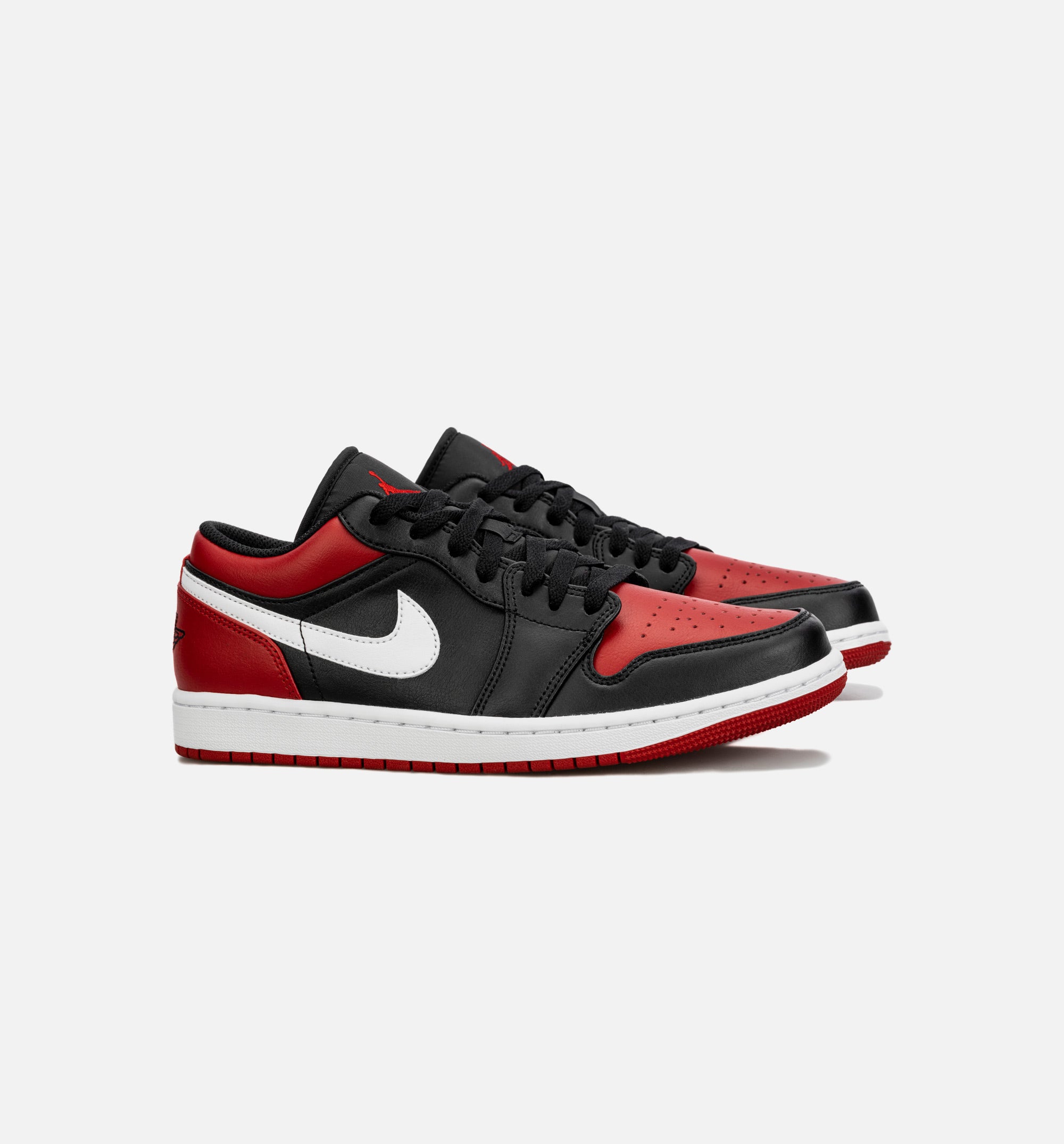 Air Jordan 1 Retro Low Bred Toe Mens Lifestyle Shoe - Black/Red