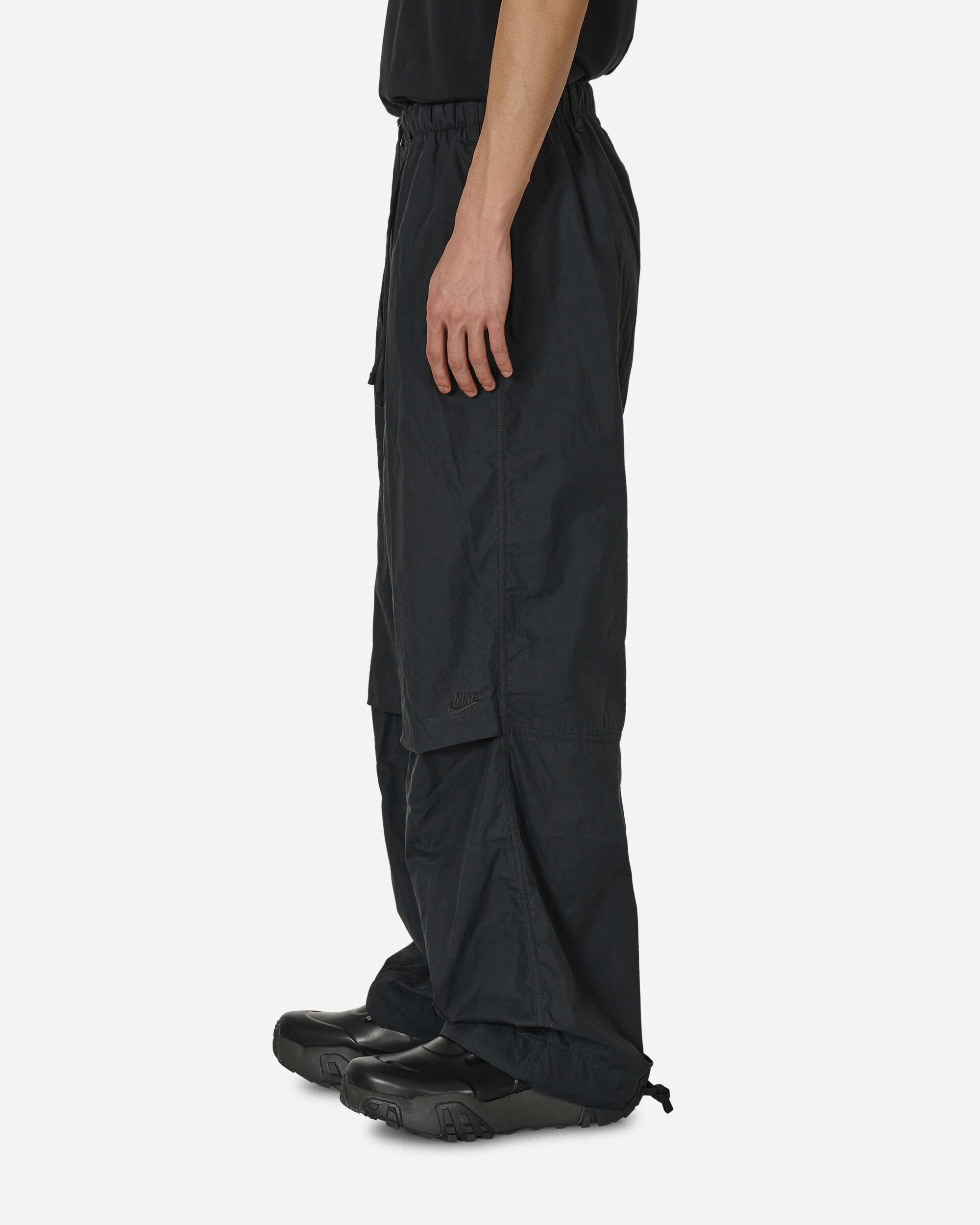 Waxed Canvas Cargo Pants Black