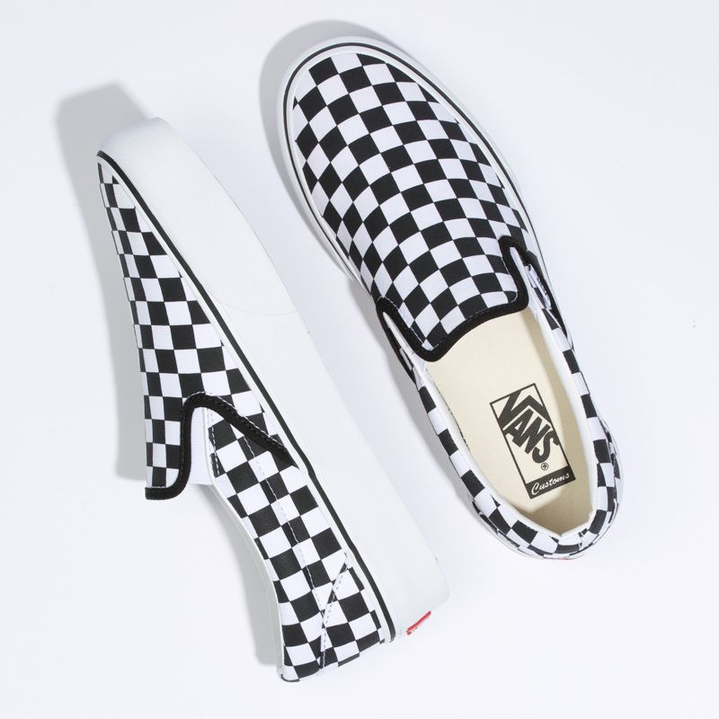 Customs Checkerboard Slip-On Platform