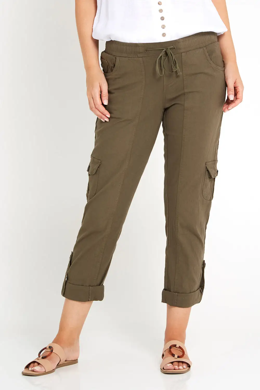 Tina Cargo Pants - Olive