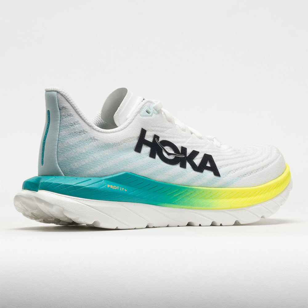 HOKA Mach 5 Women's White/Blue Glass