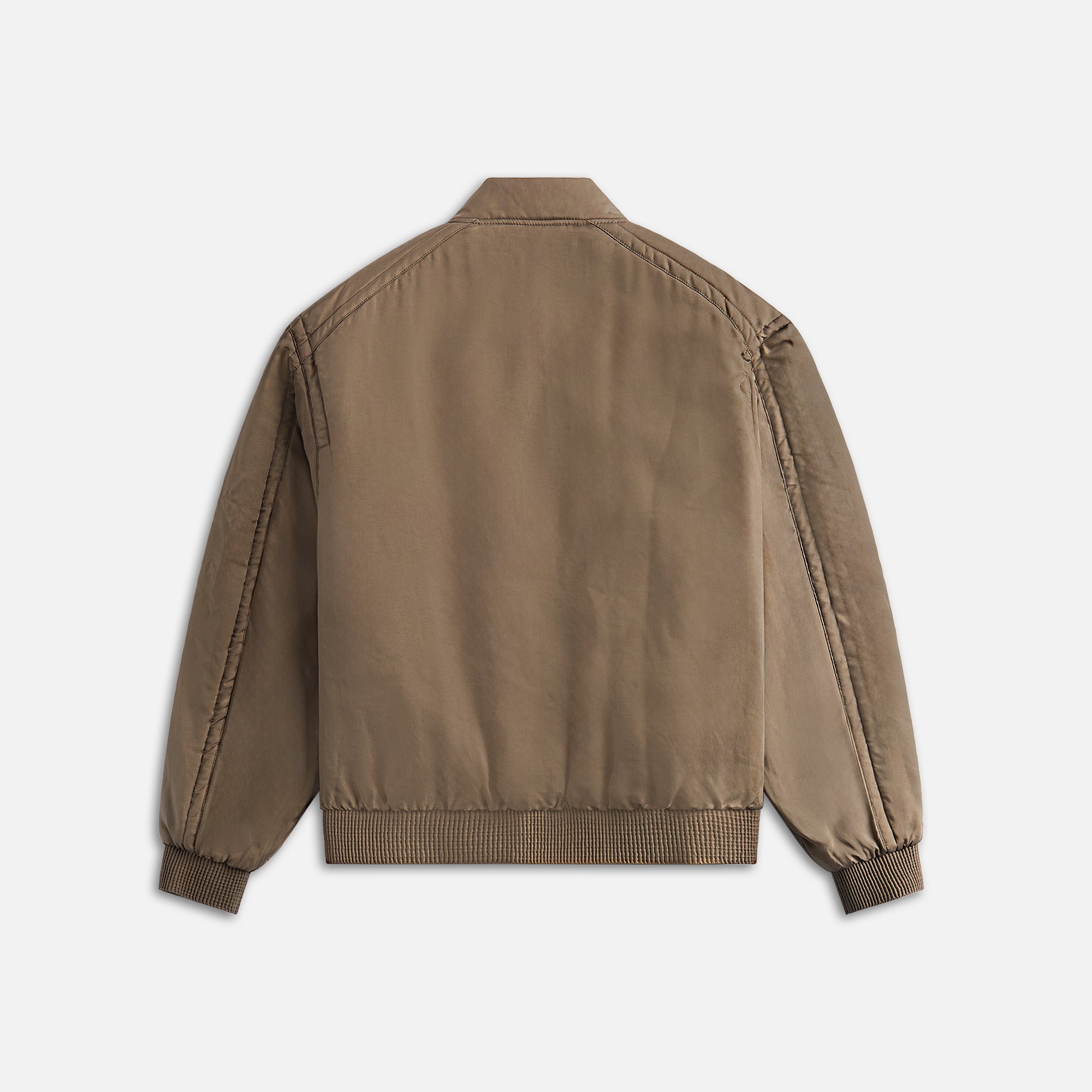 Saint Laurent Teddy Bomber Jacket In Twill - Khaki