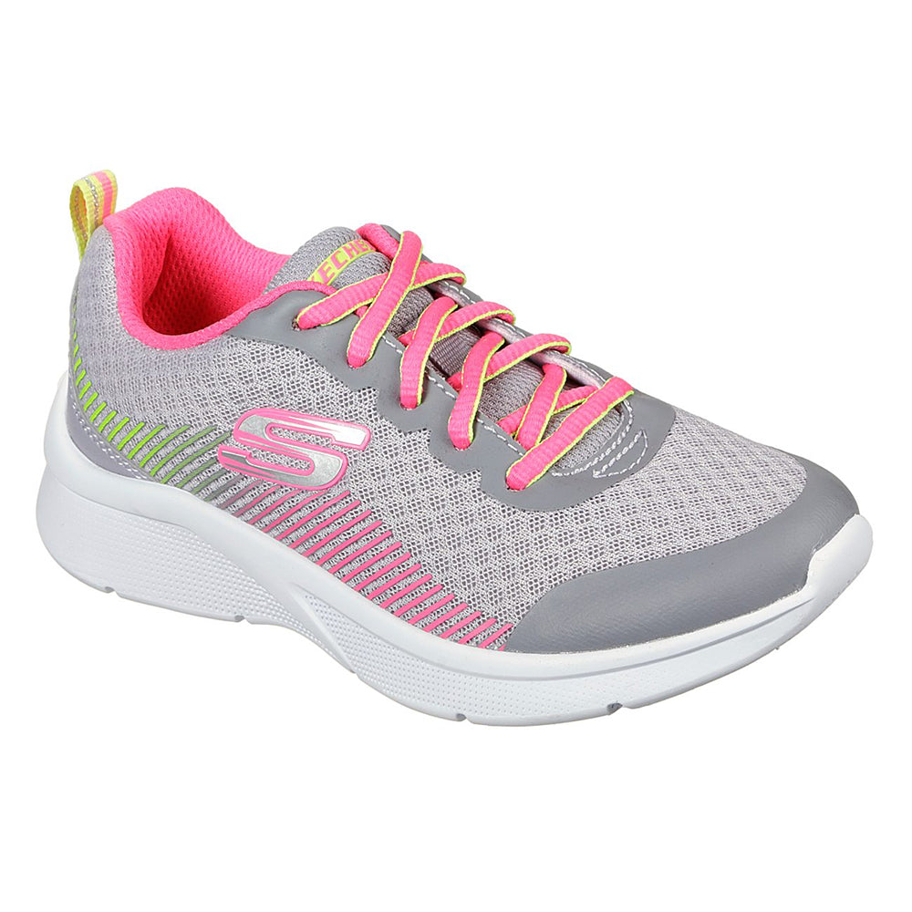 Skechers Girls Microspec Shoes - 302126L-GYNP