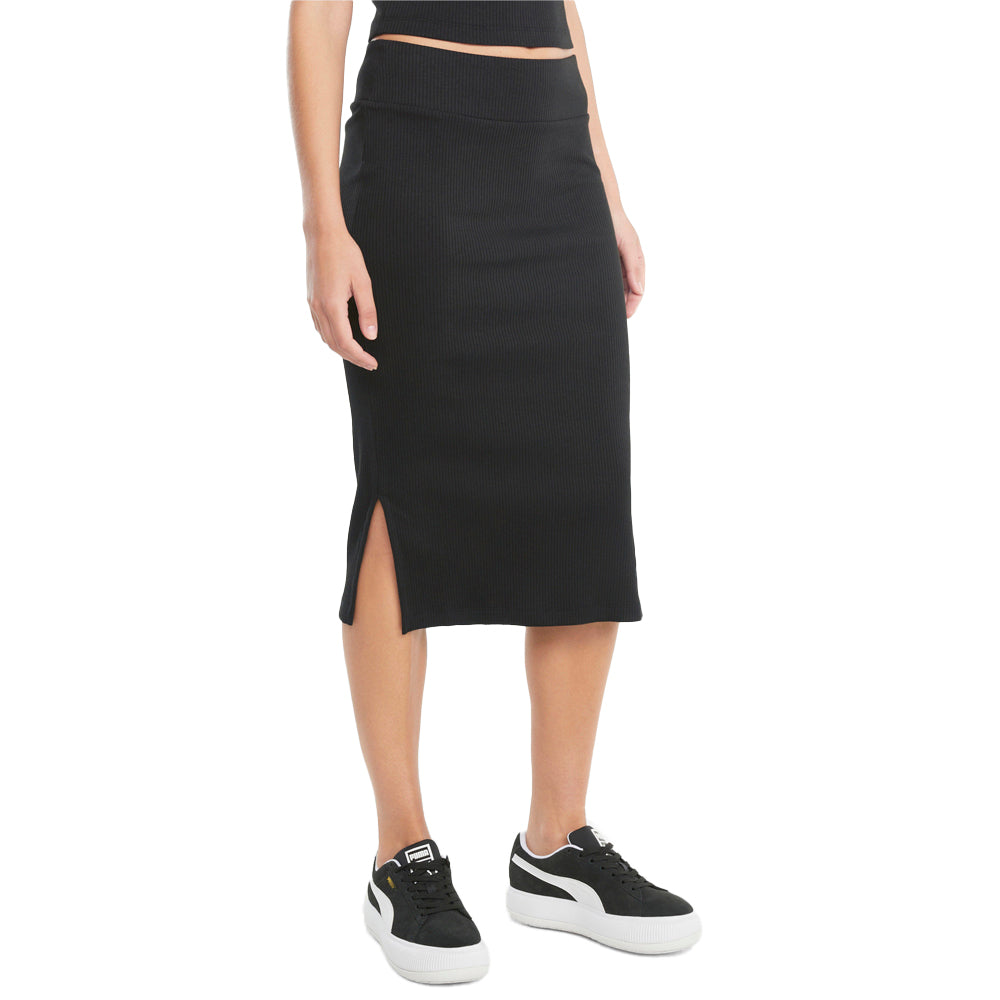 Classics Ribbed Midi Skirt